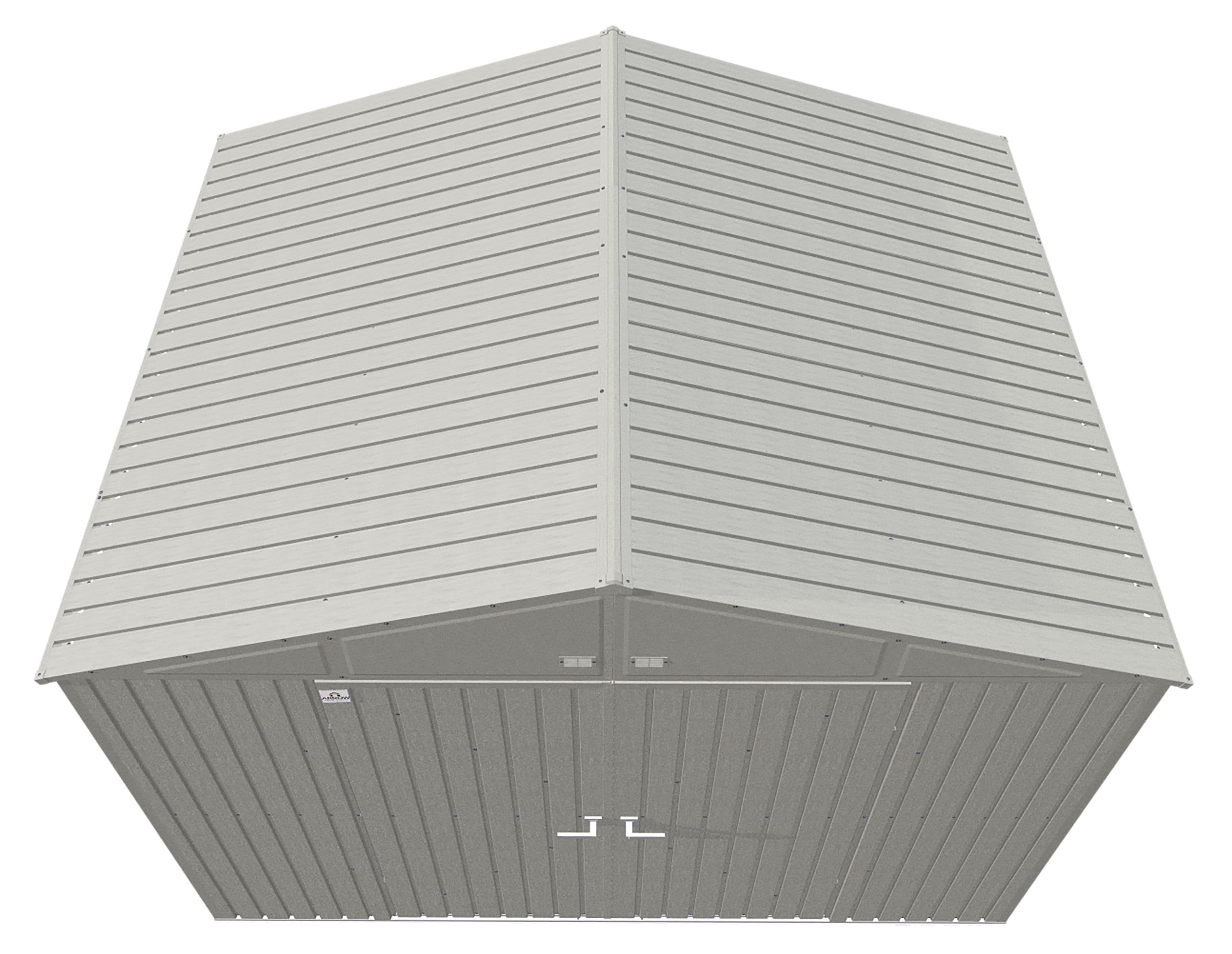 Cool Grey 8' x 10' Superior Grade Steel Storage Shed Kit