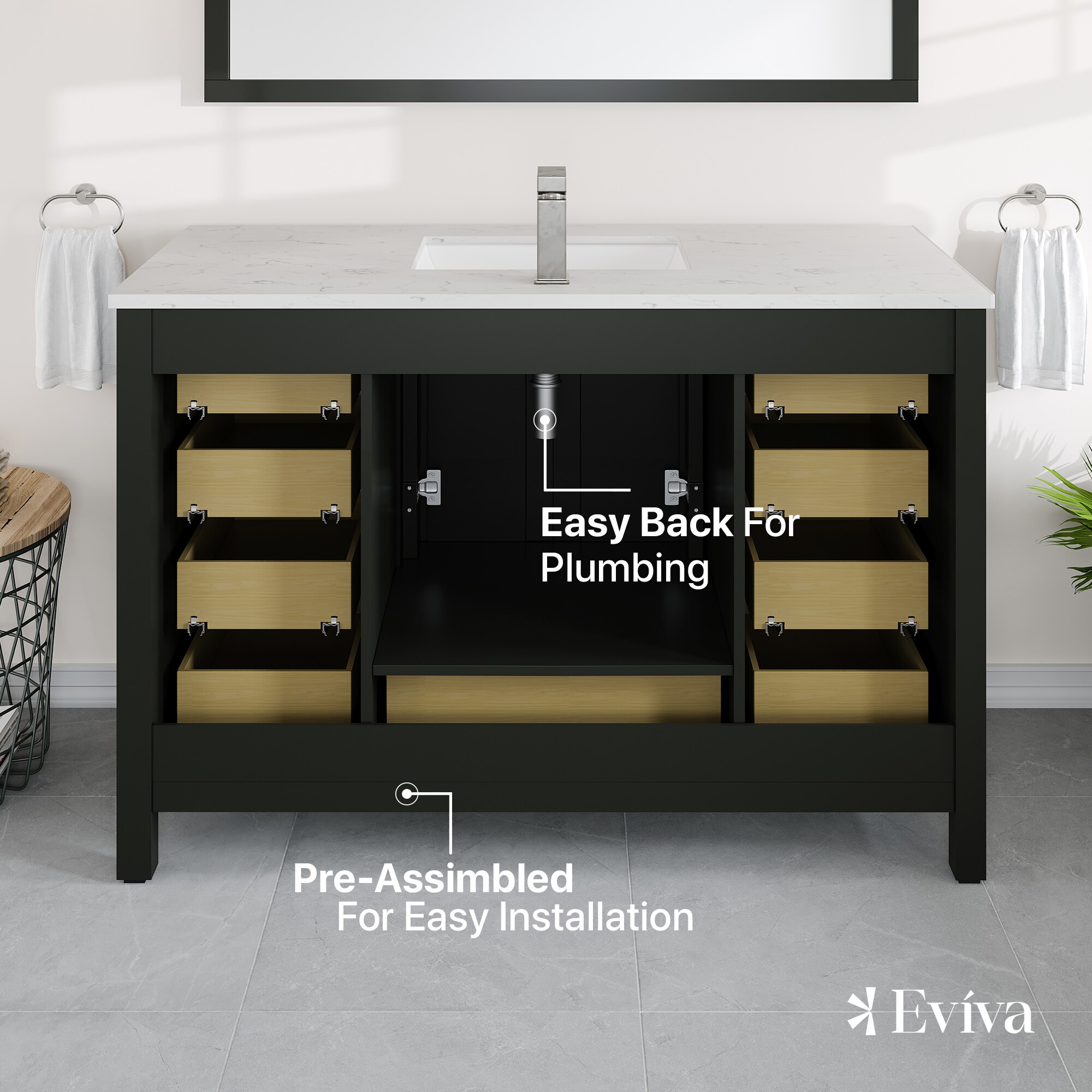 Eviva TVN414-48X18ES-Q Bath-Vanity-Combo - View #6