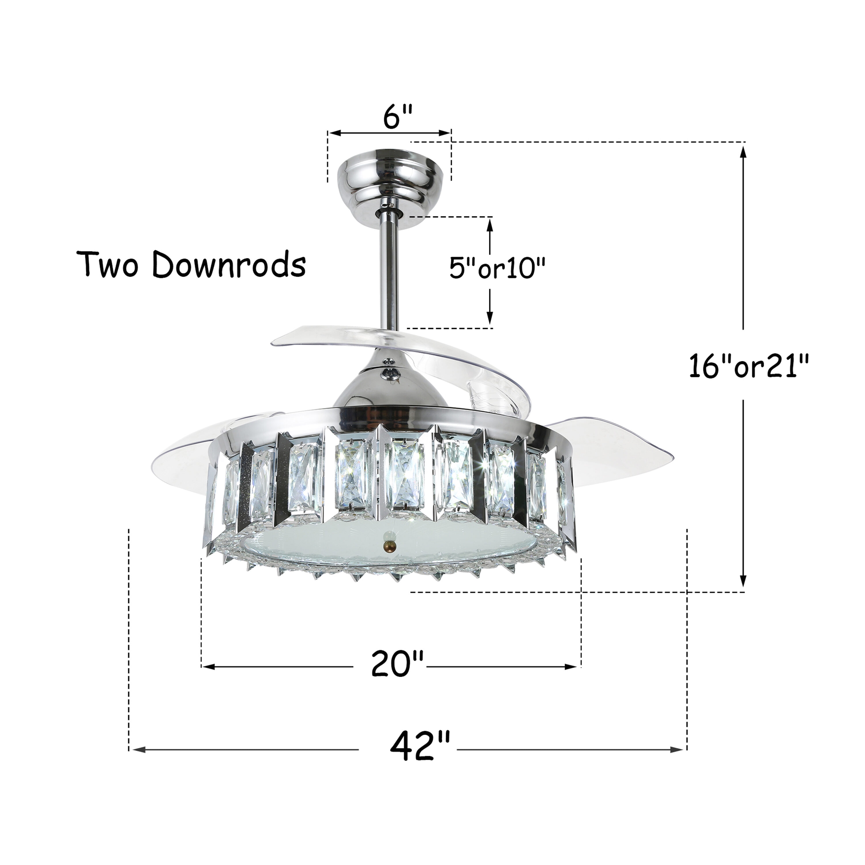 Oaks Decor BD4256-C Ceiling-Fans - View #10