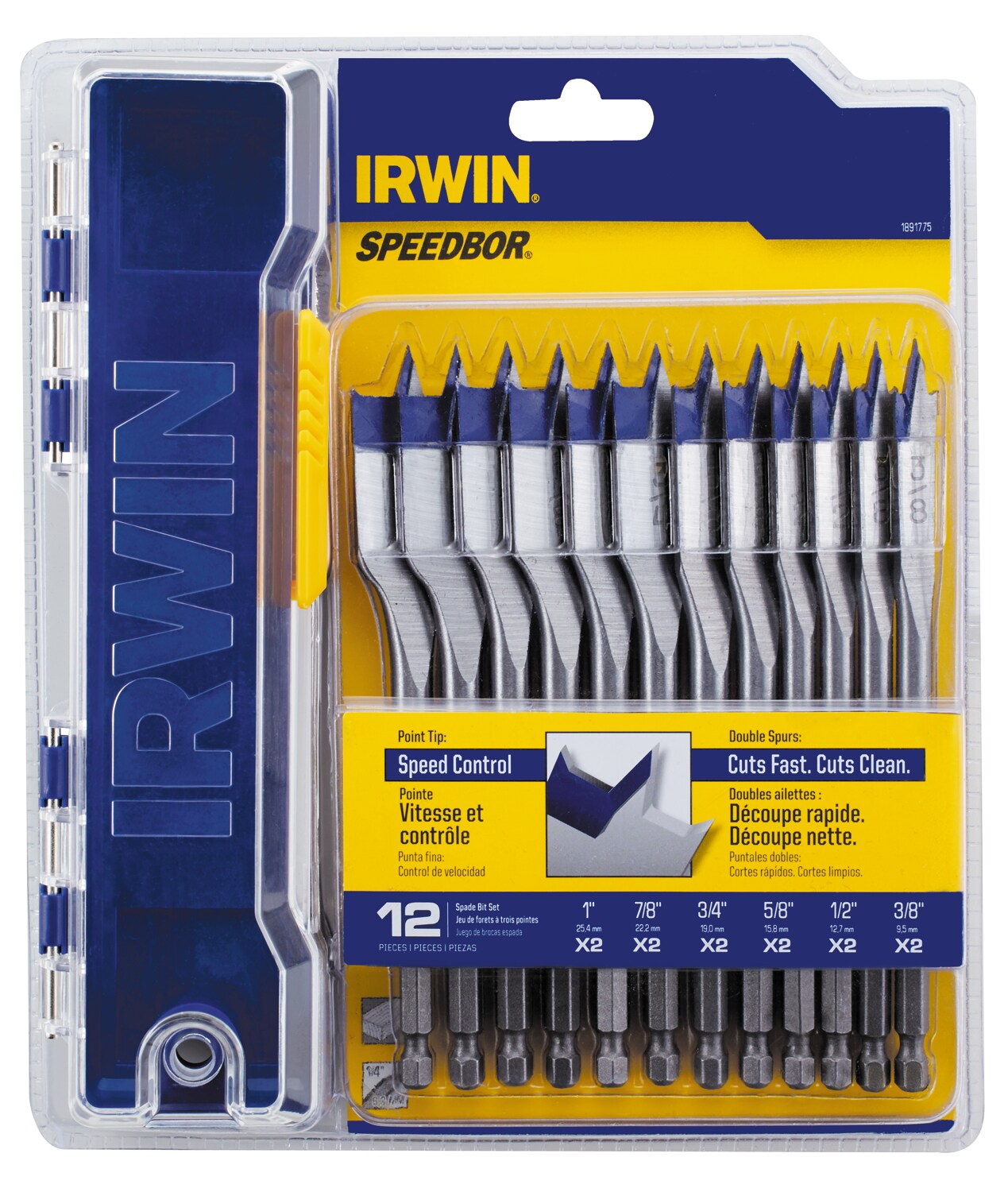 IRWIN Speedbor 12-Piece Spade Bit Set in the Woodboring Drill Bits ...