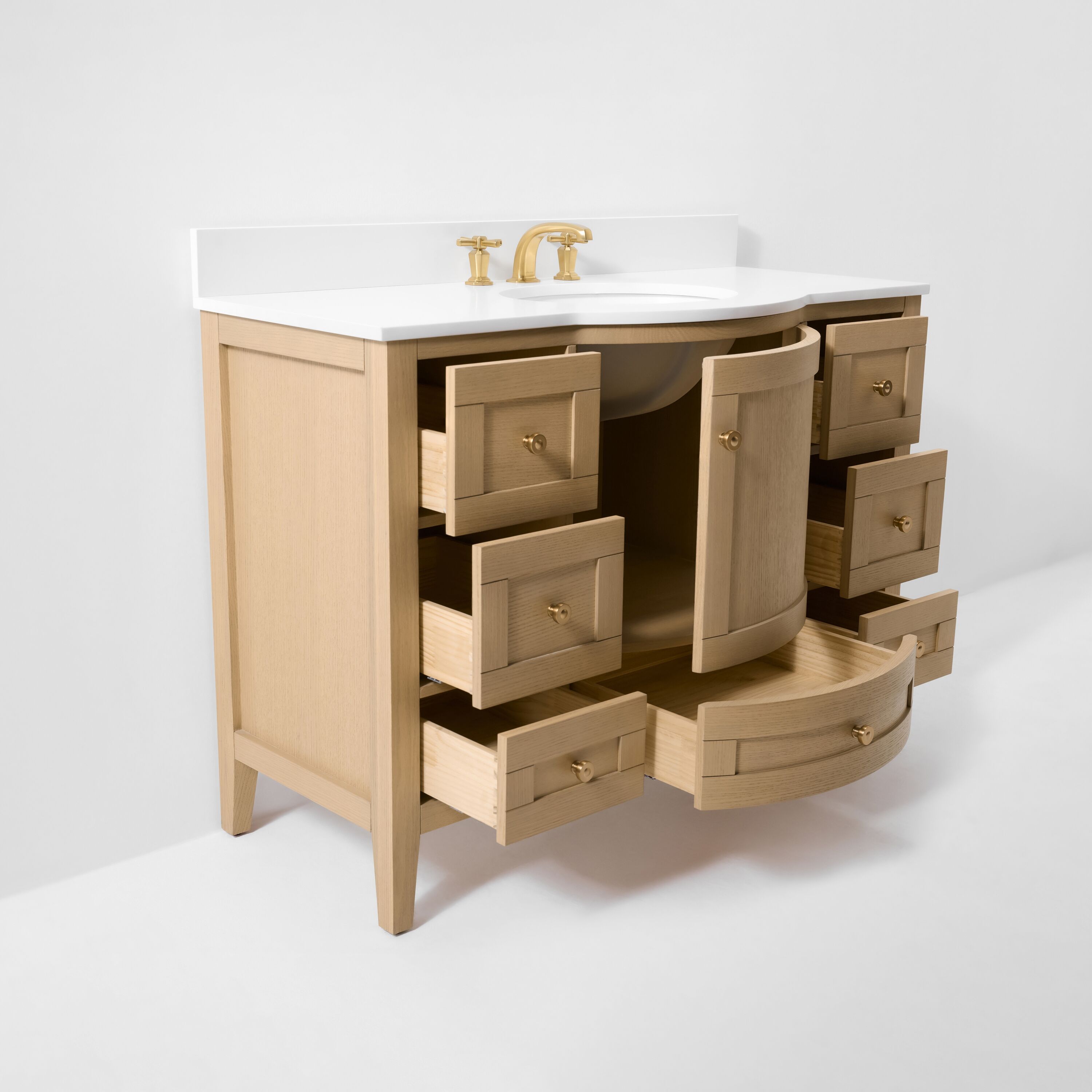 Ancerre Designs VTSLAUREN48OAKWQZ Bath-Vanity-Combo - View #13