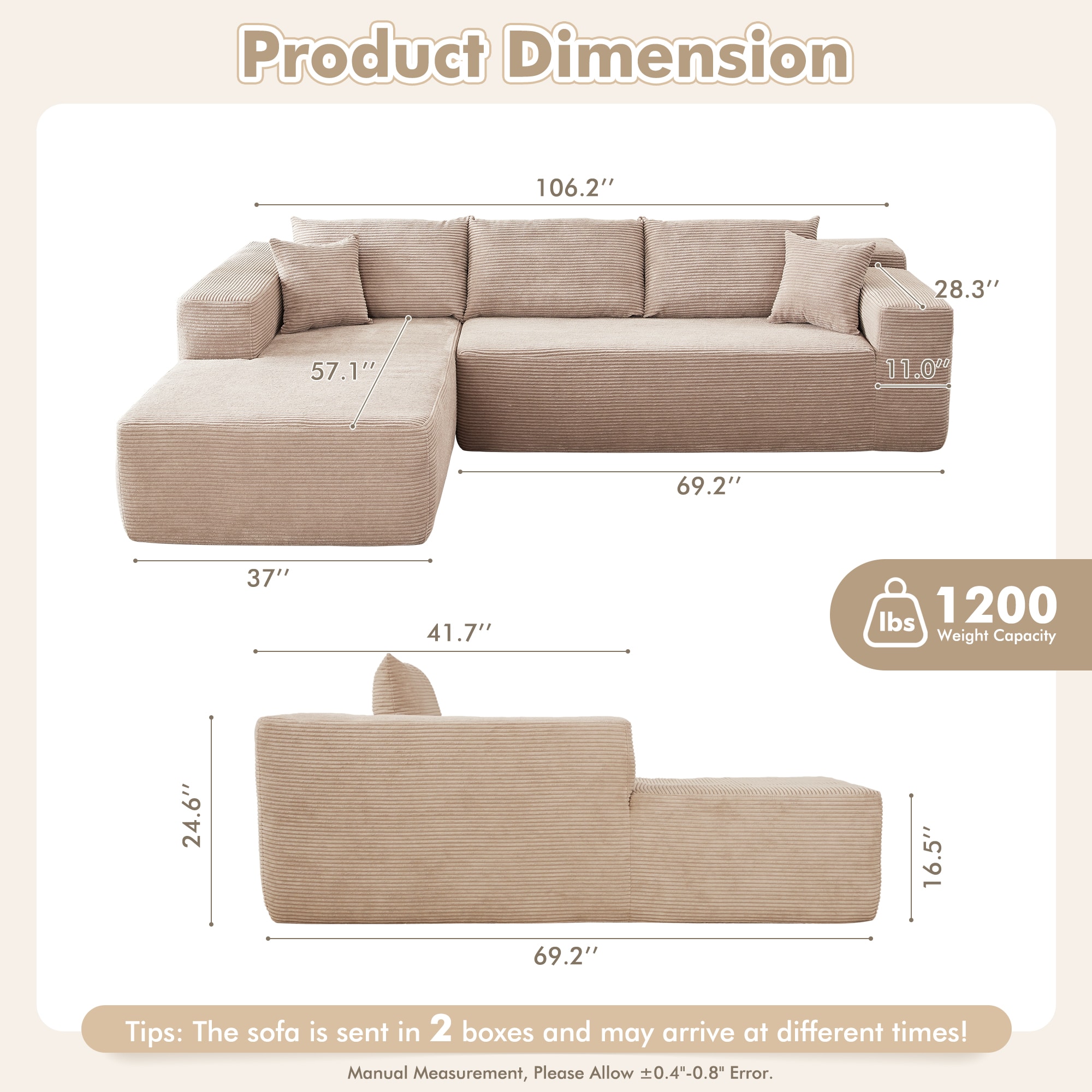 weaxty HMB2V800L Sofas-Loveseats - View #2