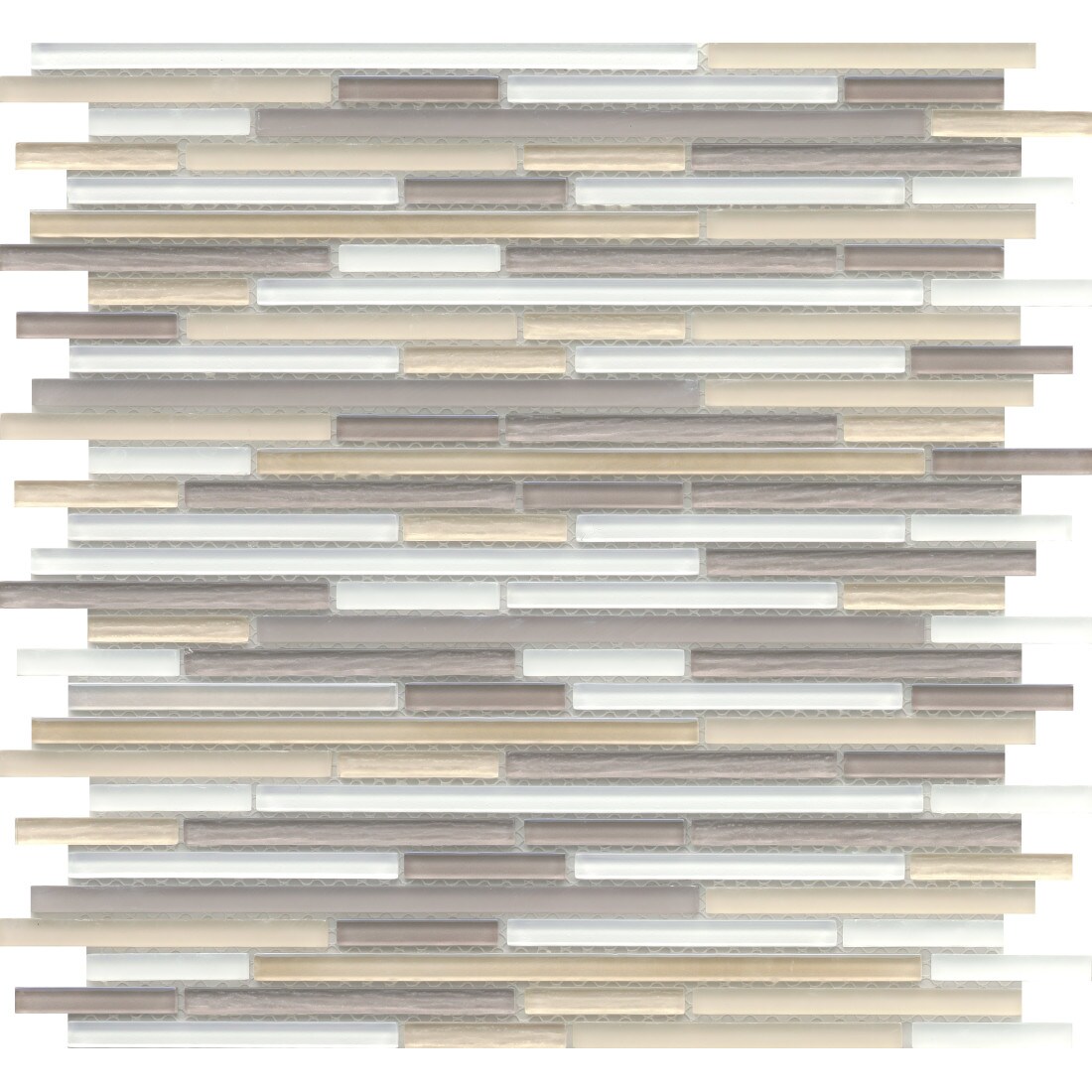 Emser W87INFIAE1212MOL Infinity Aeon 12-in x 12-in Glossy Glass Linear Patterned Wall Tile (3.84-sq. ft/ Carton)