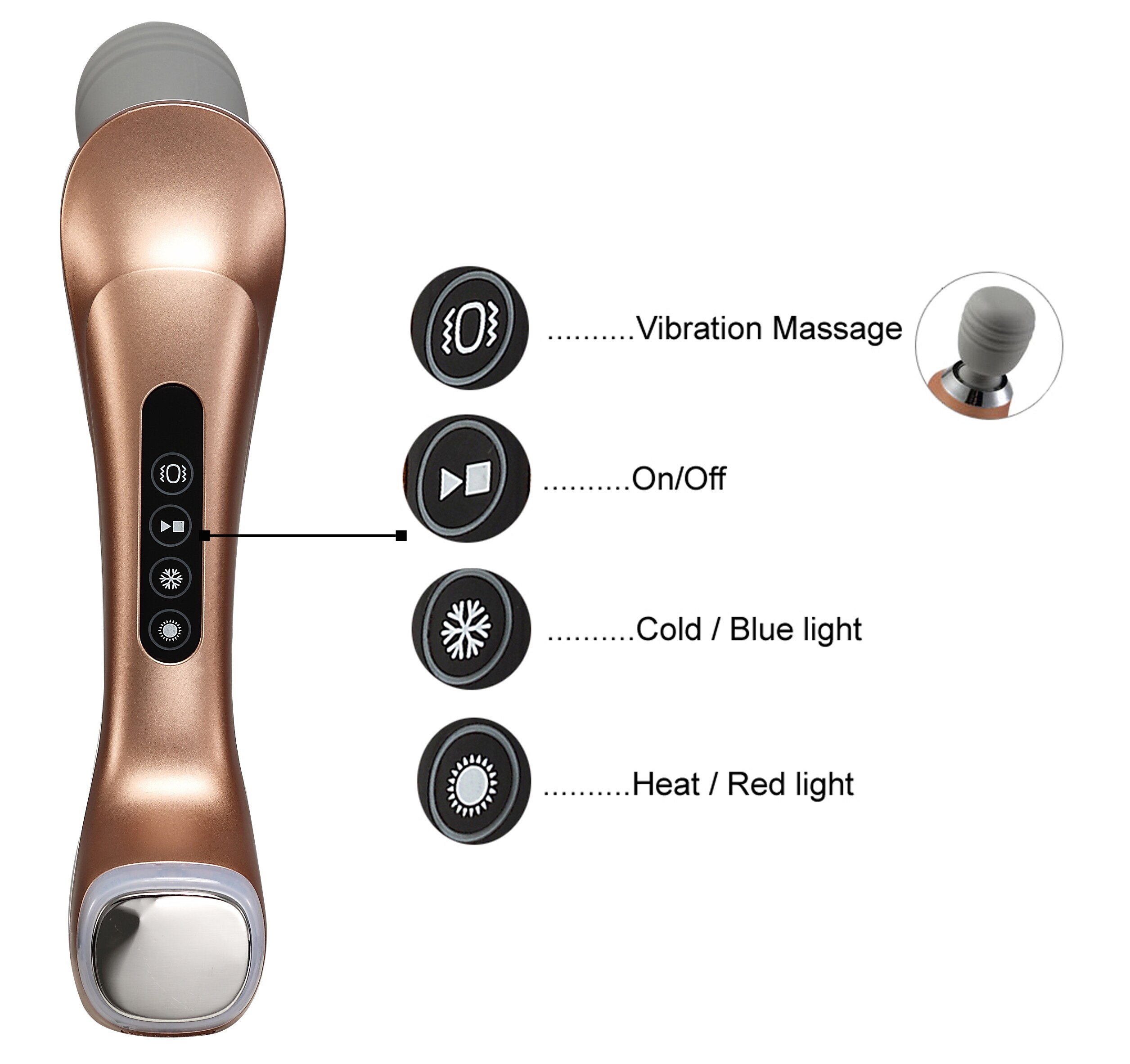 Osaki AmaMedic Neck Tens Massager - Handheld Plug-in Neck Massager with  Heat, 5 Massage Modes, 15 Intensity Levels - White in the Stretching &  Recovery department at