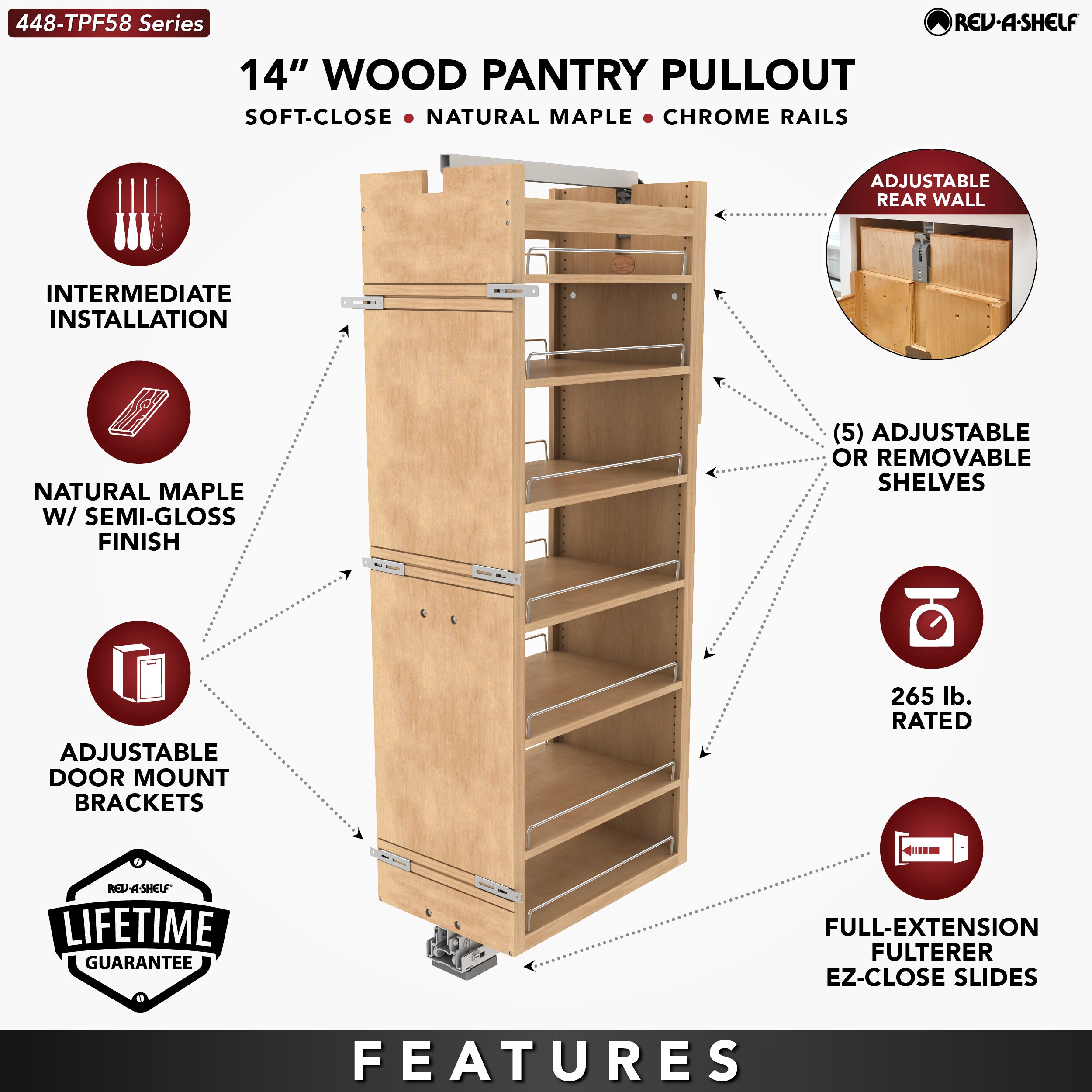 Rev-A-Shelf 448-TPF58-14-1 Pull-Out-Cabinet-Baskets - View #3