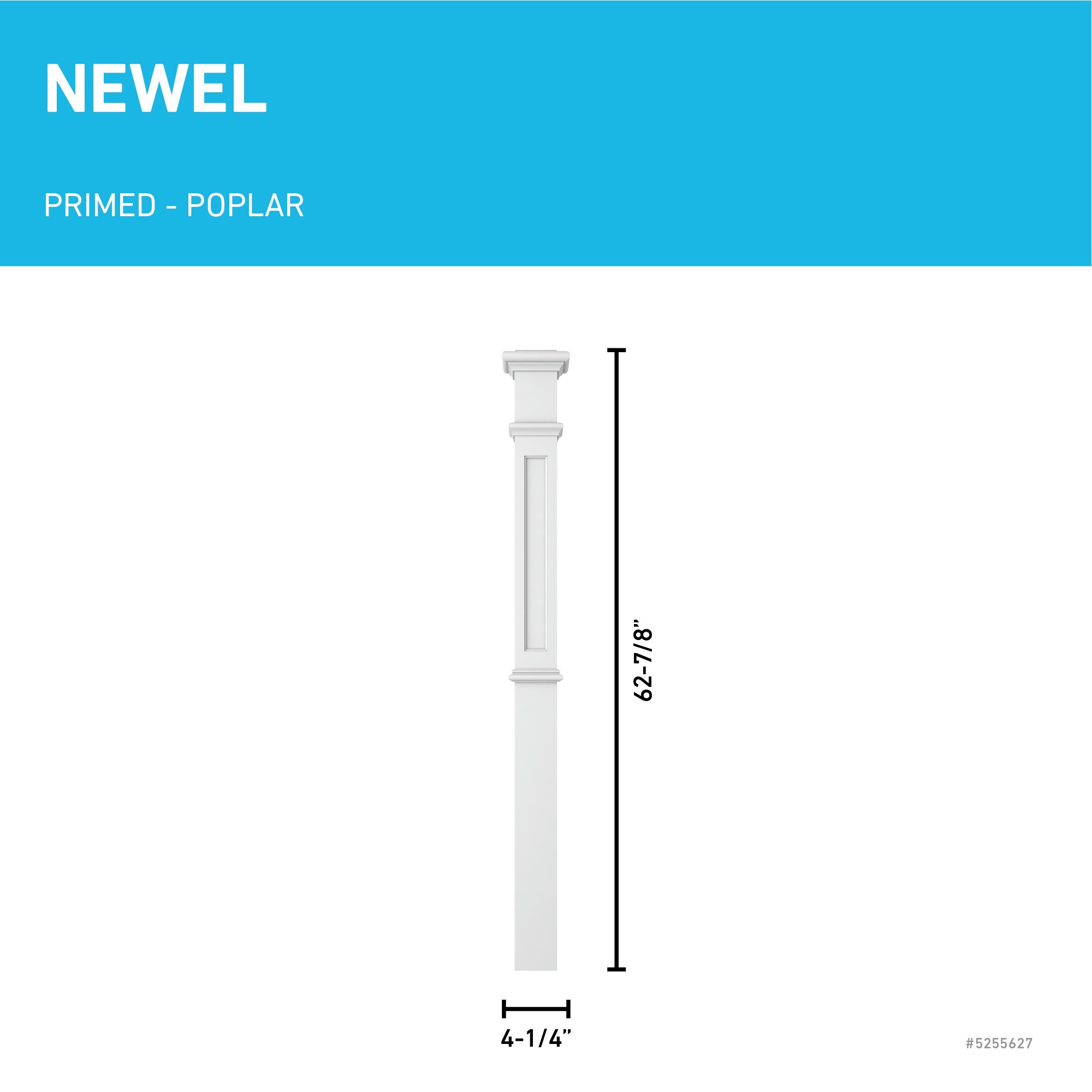 L.J. Smith Stair Systems LJ-4394-PRG Interior-Stairpart-Newel-Posts - View #2