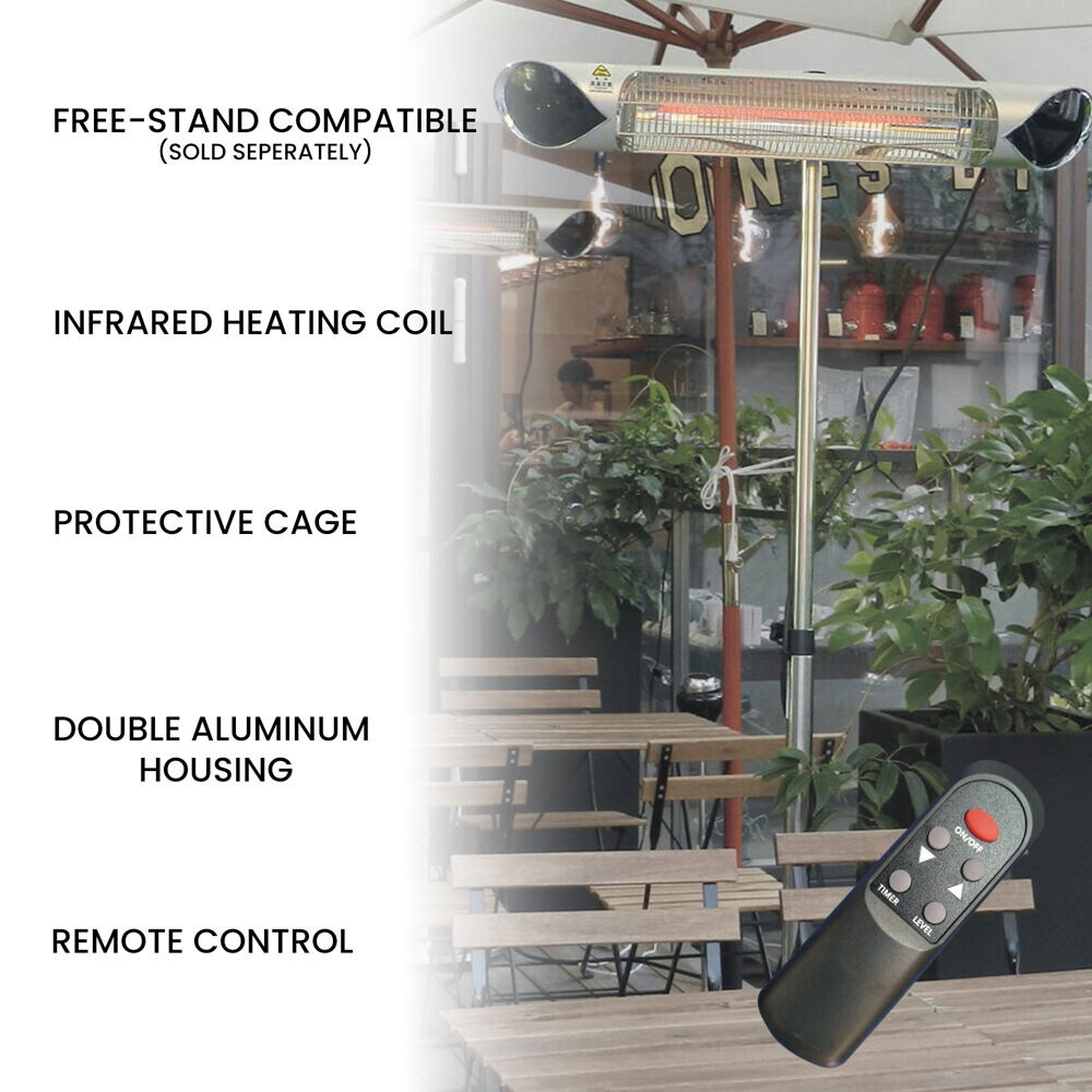 Hanover HAN1051IC-SLV Outdoor-Electric-Patio-Heaters - View #2