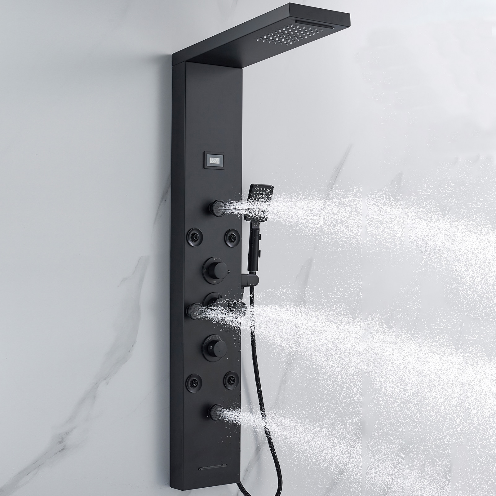 BYH SS-5001-MB Showerhead-Bar-Panels - View #7