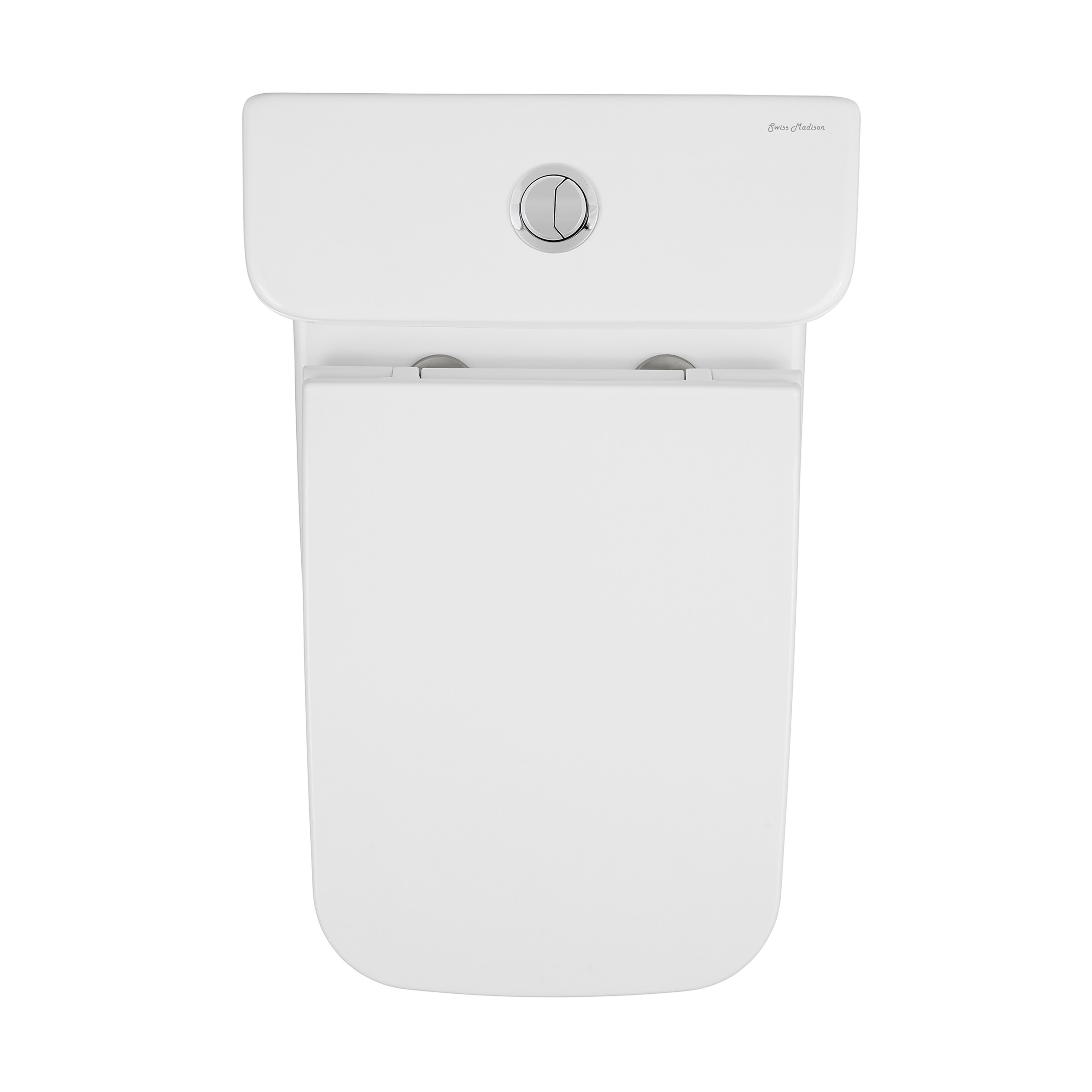 Swiss Madison Carre One-Piece Square Toilet Dual-Flush 1.1/1.6 GPF, White SM-1T256