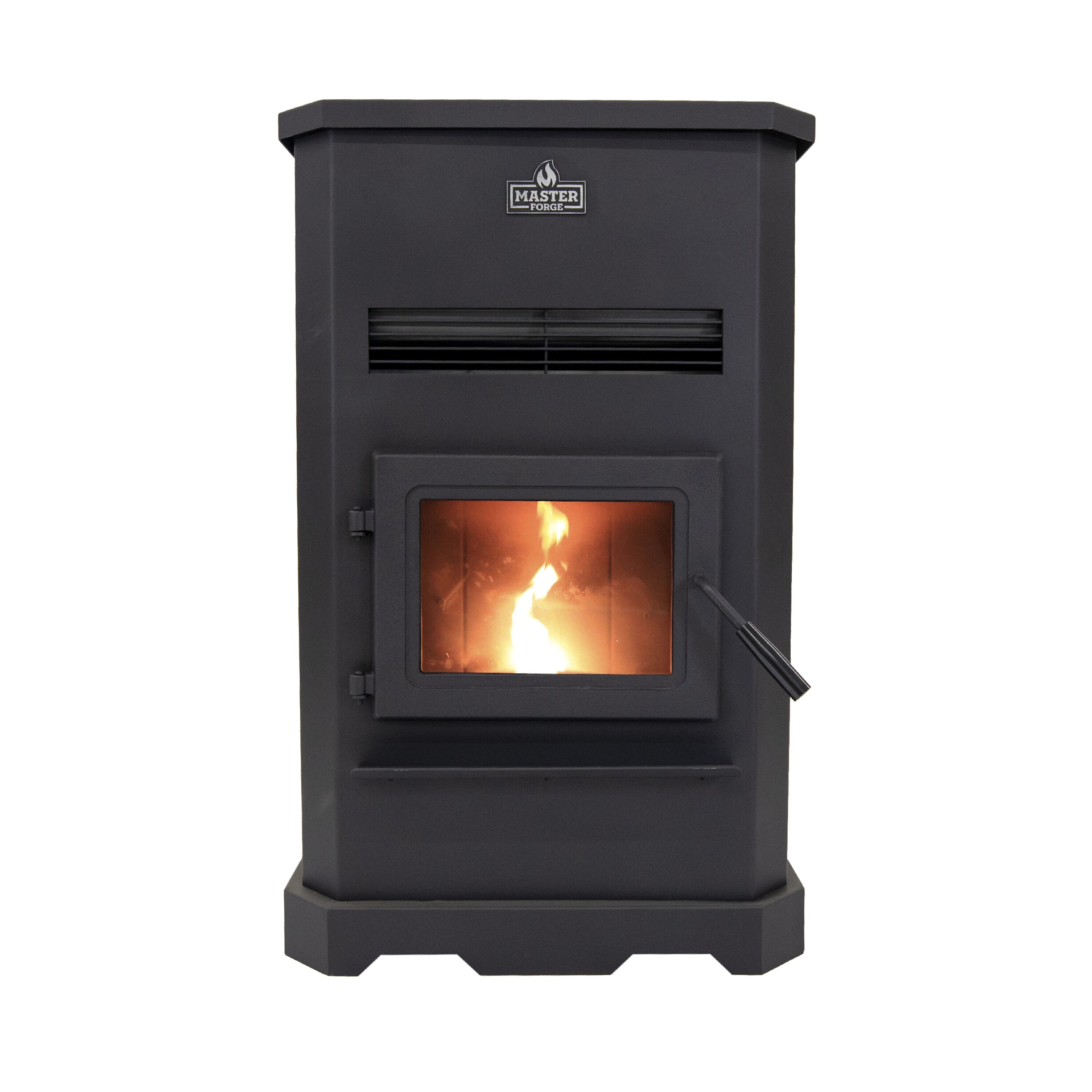 Master Forge 2500-sq ft Pellet Stove with 140-lb Hopper (EPA Approved)