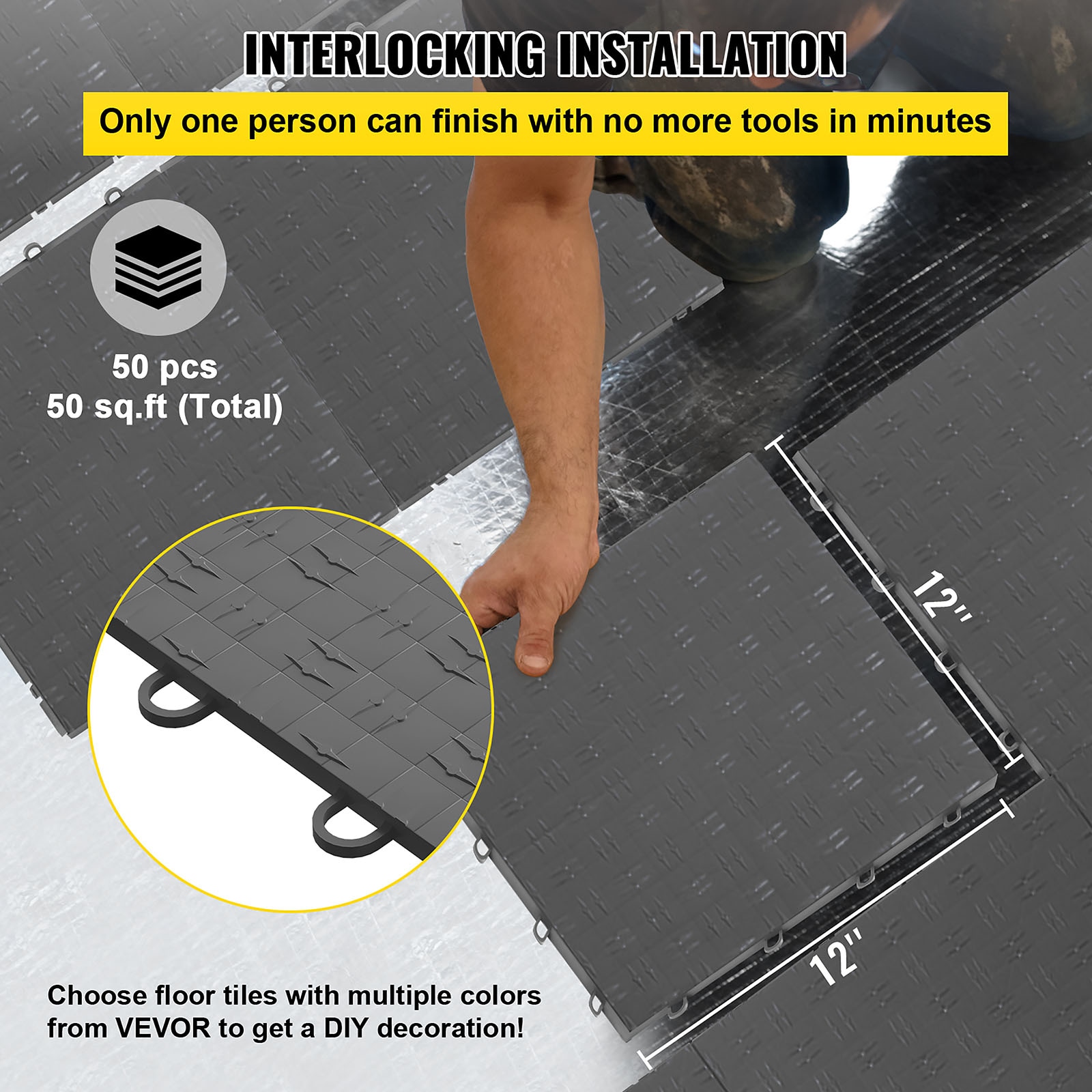 Grooved Garage Floor Mat