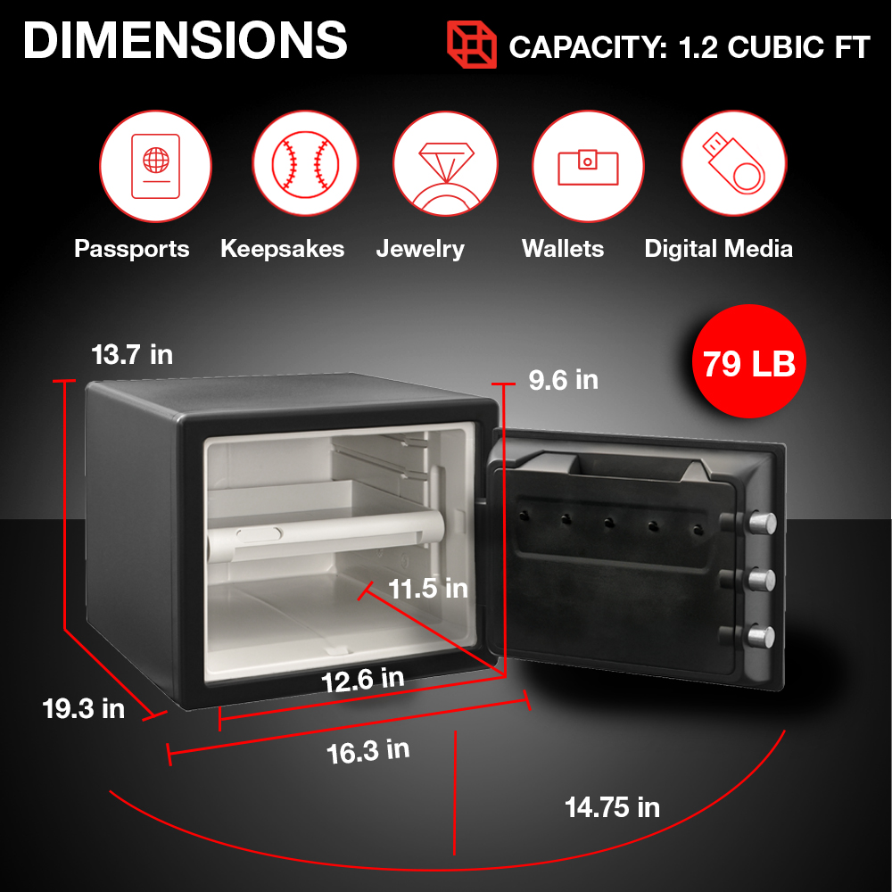 SentrySafe SFW082ET Floor-Wall-Safes - View #10