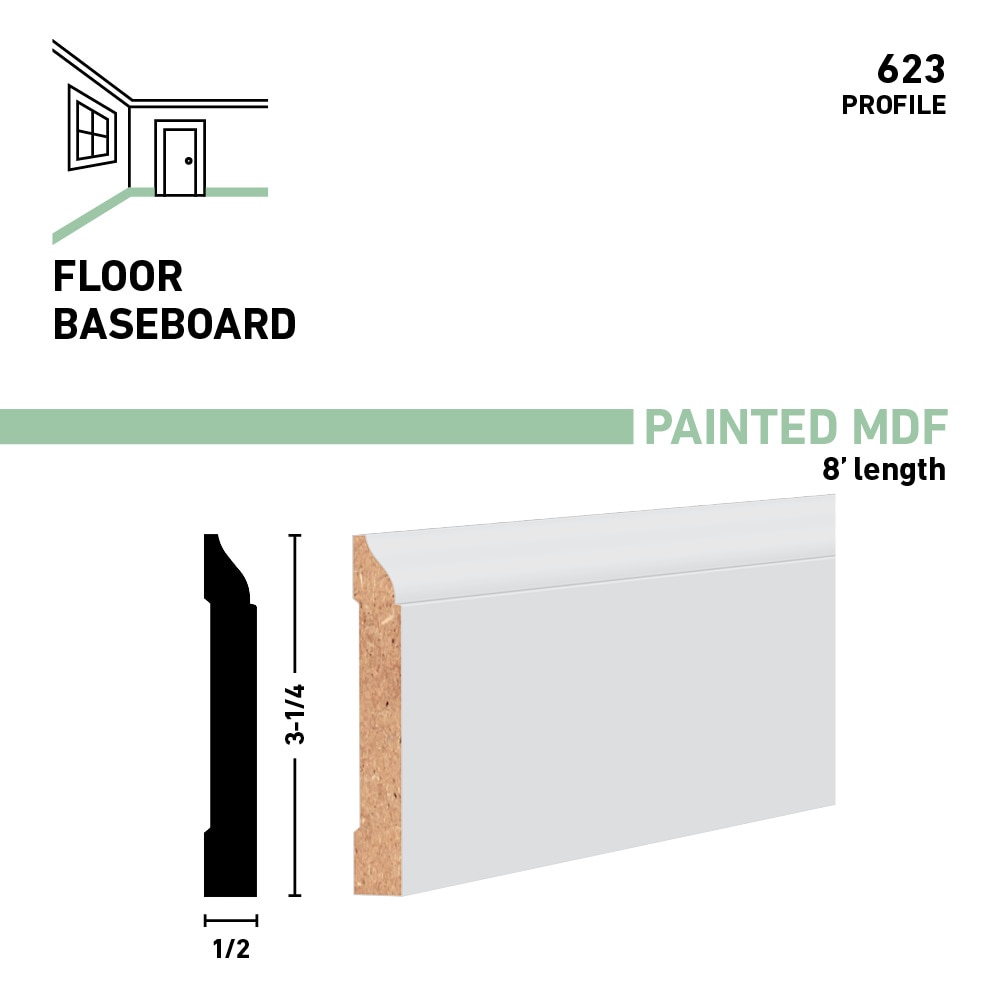 allen + roth 623-PFMDF8 Baseboard-Moulding - View #2