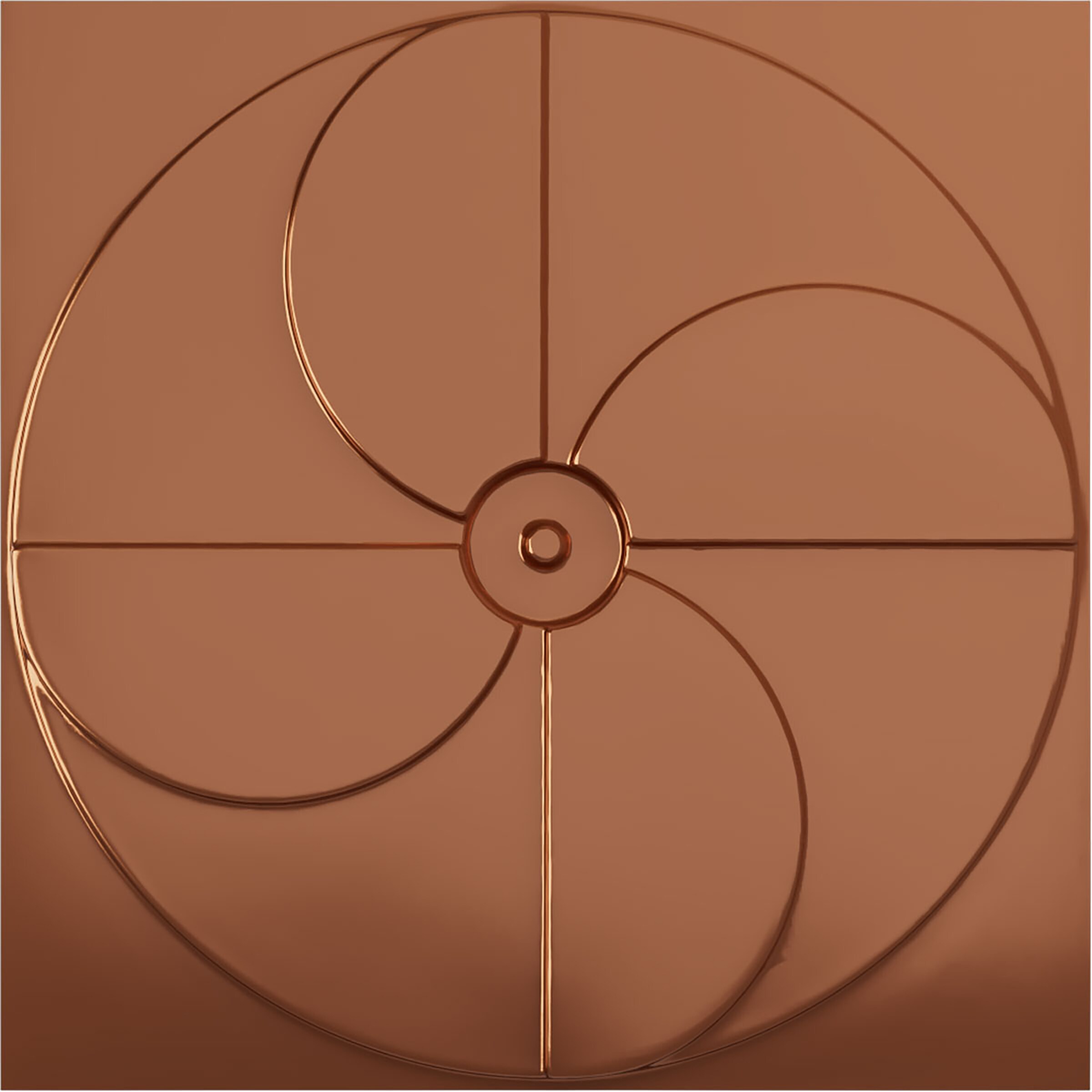 Ekena Millwork WP20X20WIBCO 19-5/8-in x 19-5/8-in Embossed Paintable/Stainable Copper PVC Wall Panel (