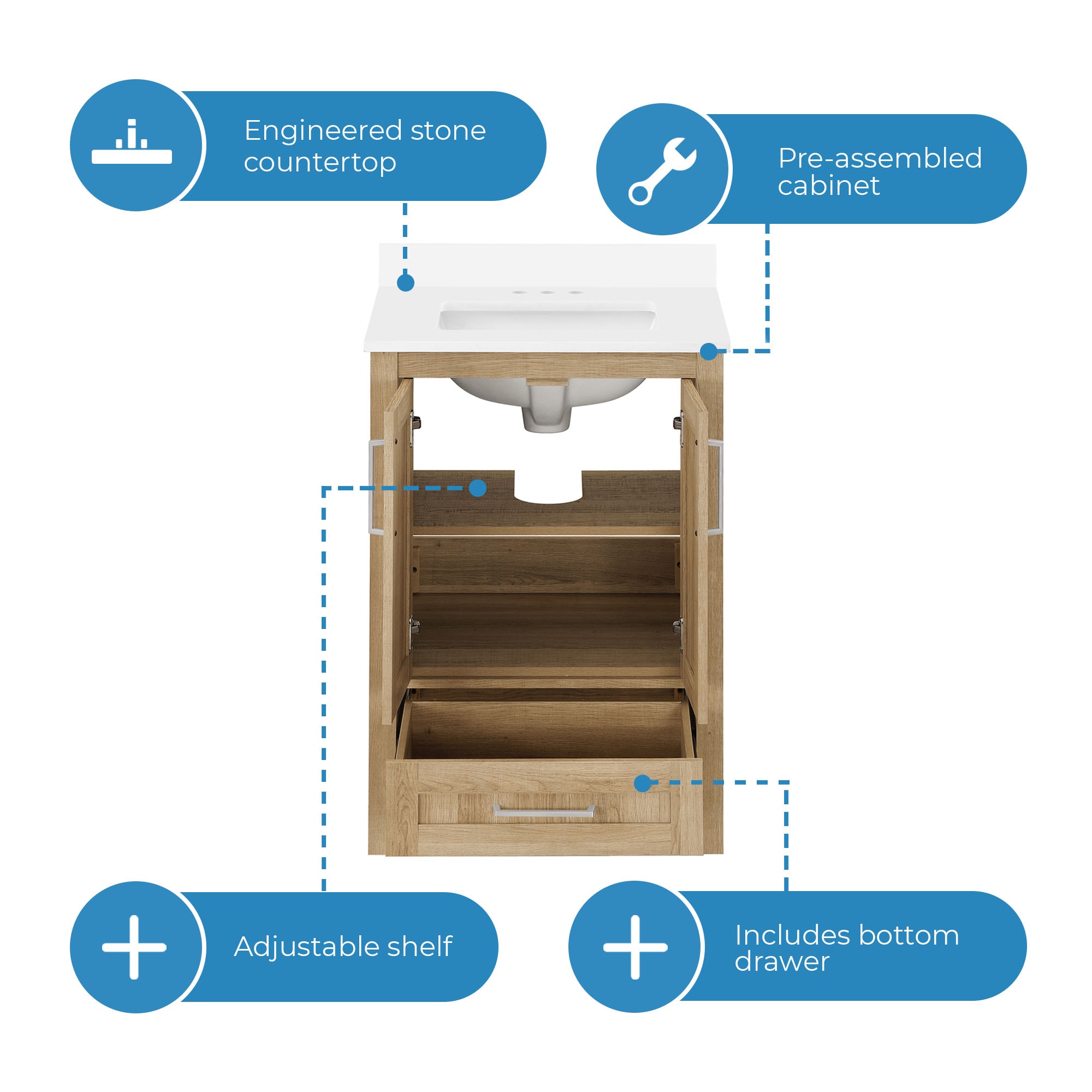 OVE Decors 15VVAR-DARW24-124 Bath-Vanity-Combo - View #4