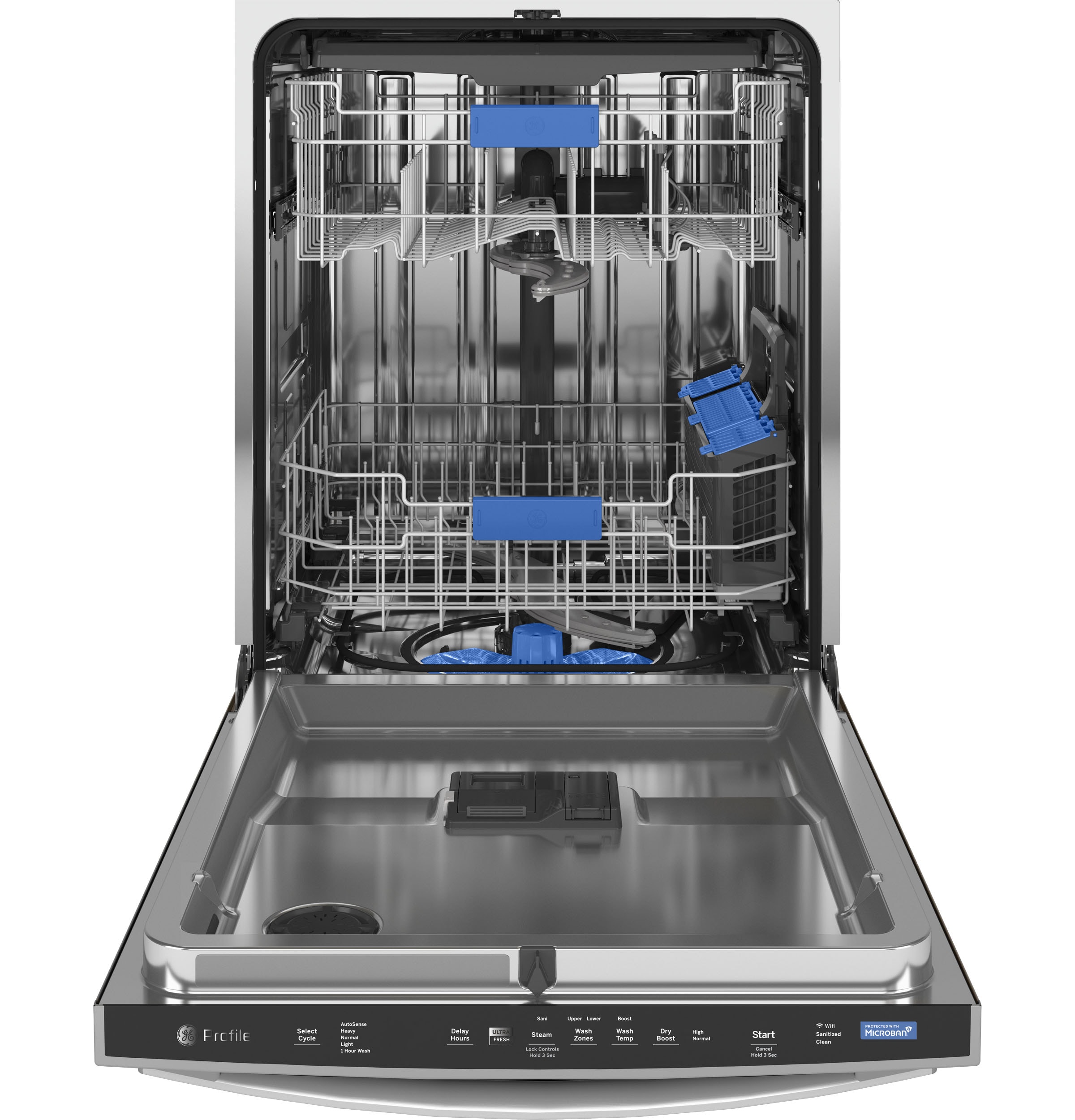 GE Profile UltraFresh Top Control 24-in Smart Built-In Dishwasher 