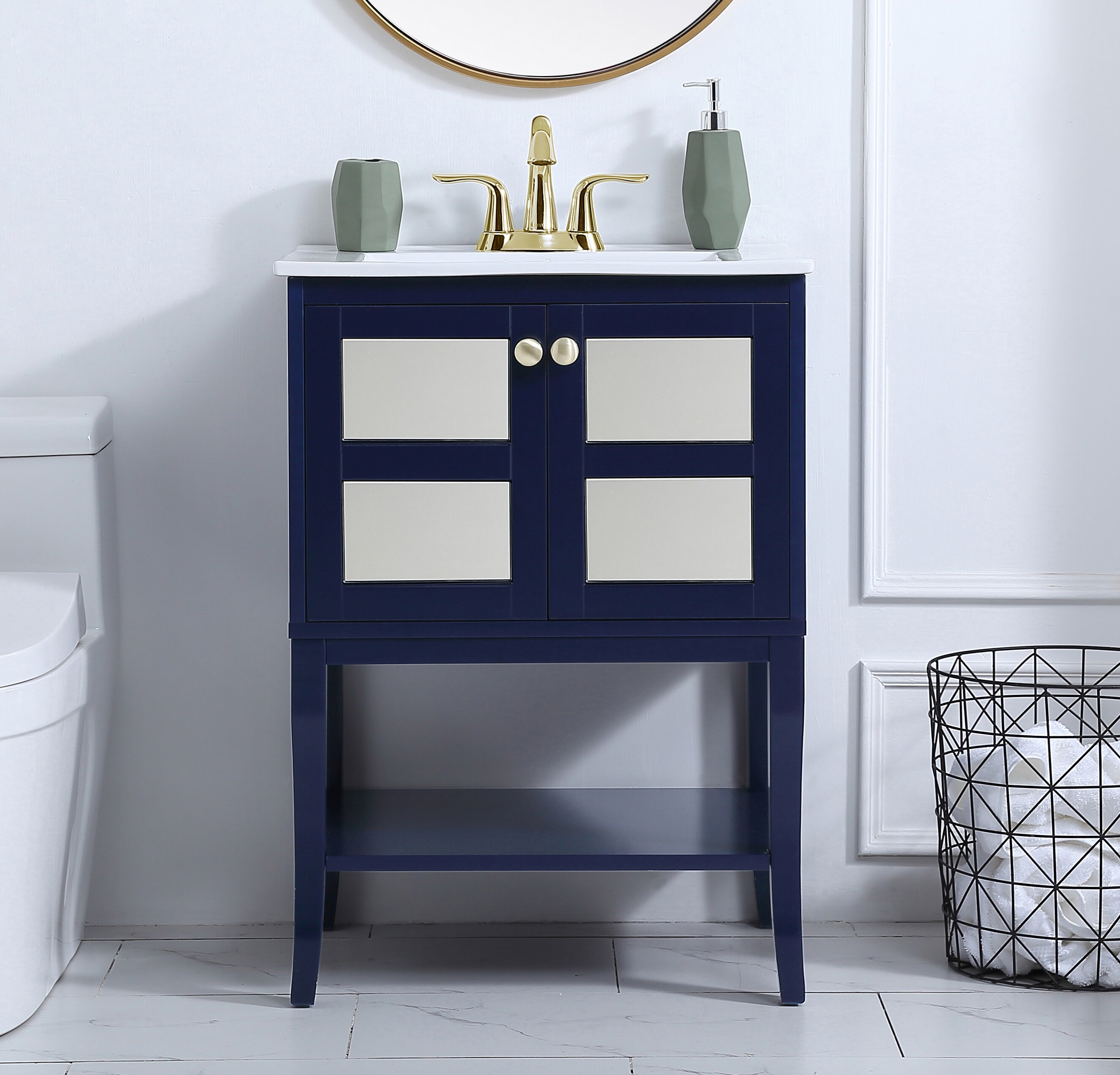 Elegant Decor HF6303MRBL Bath-Vanity-Combo - View #2
