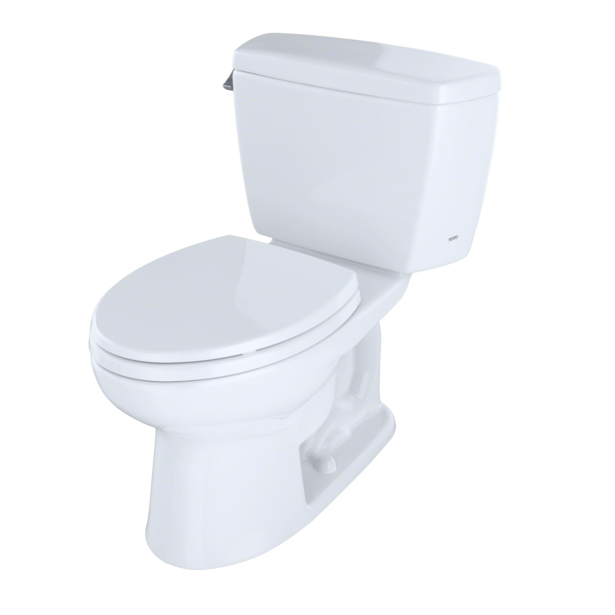 TOTO Drake Cotton White Elongated Chair Height 2-piece Toilet 12