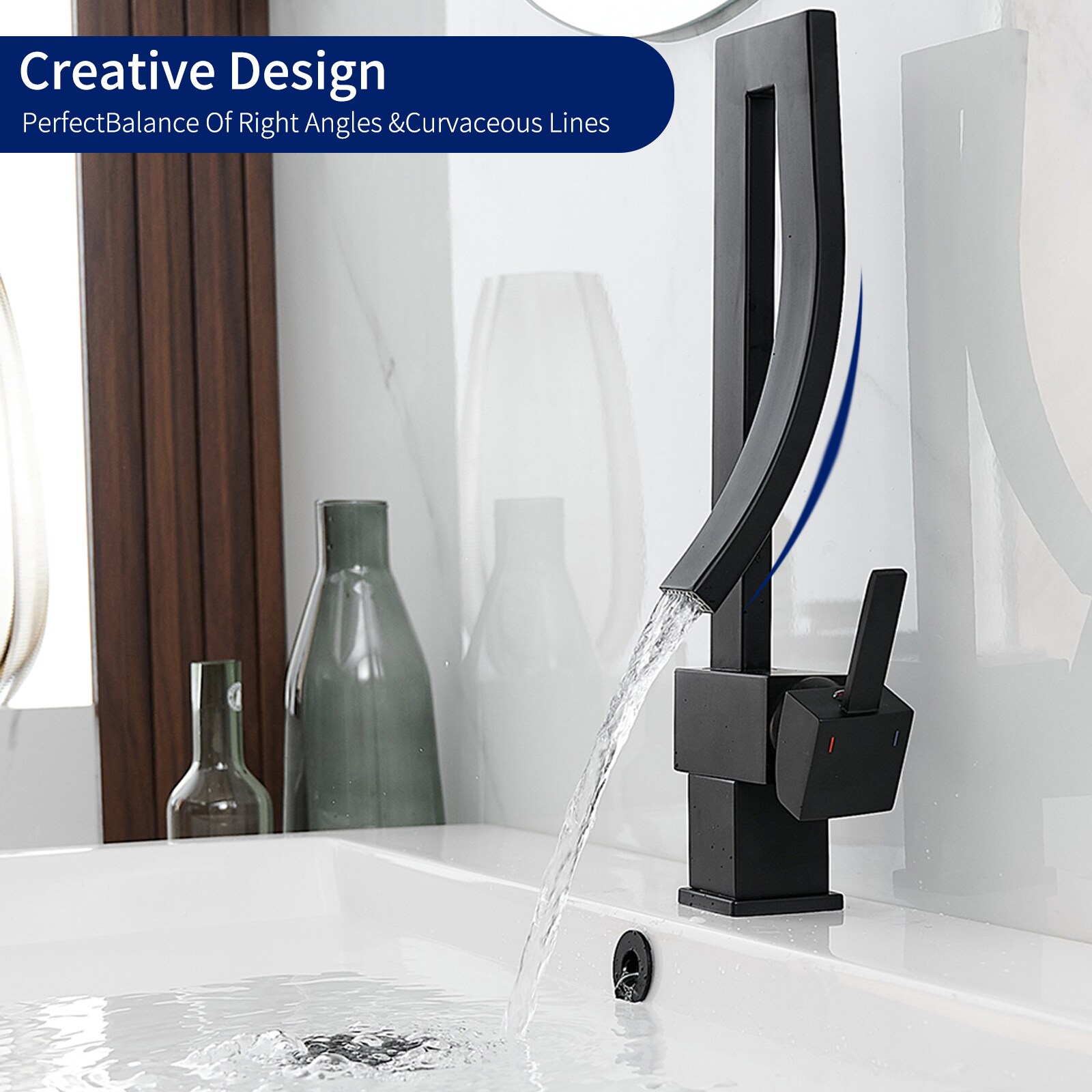 BWE A-96055-BLACK Lavatory-Faucets - View #2