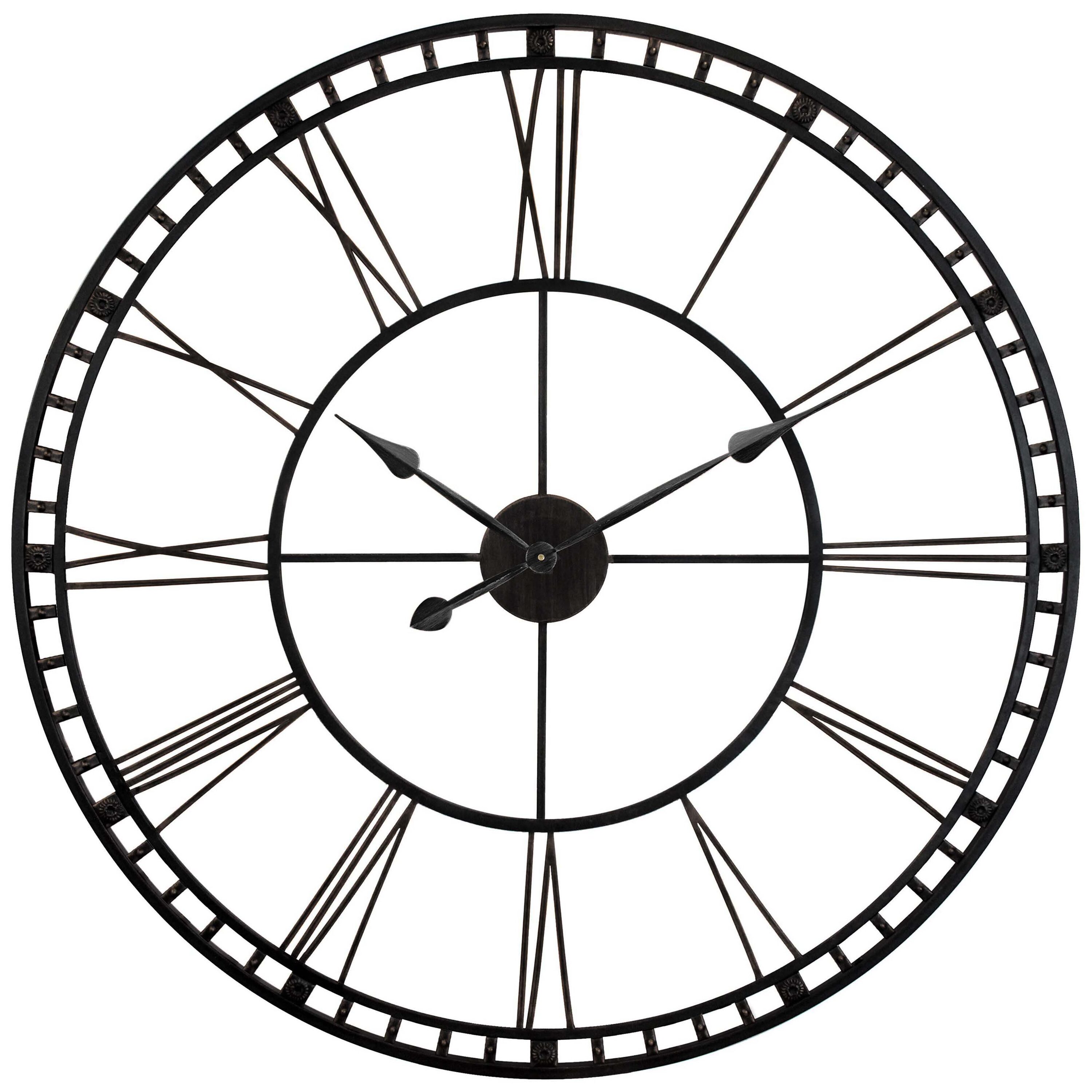 Infinity Instruments 20333BK Analog Round Wall Contemporary