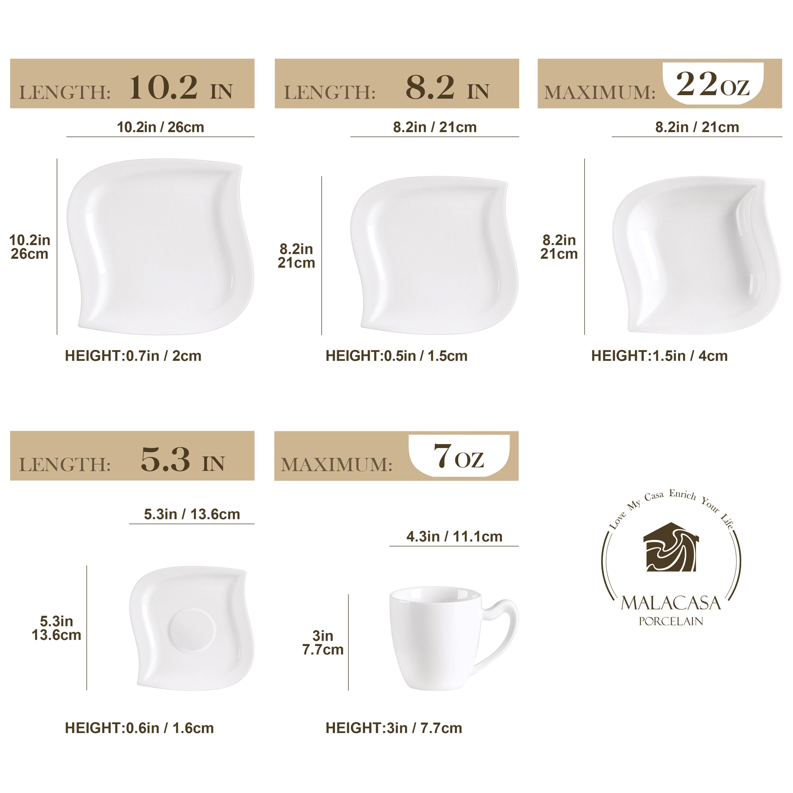 MALACASA ELVIRA-30 dinnerware - View #12
