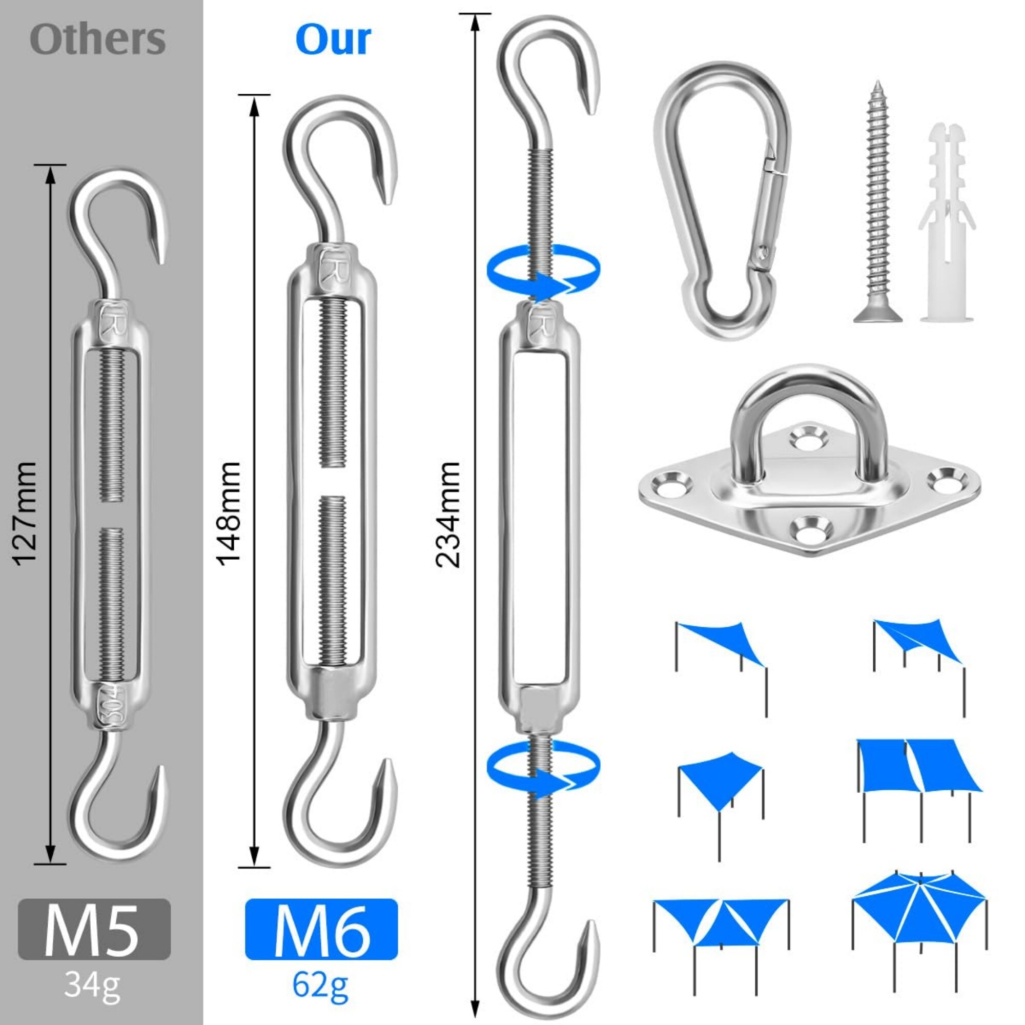 Wudkey L4-OG2S6N Hanger-Bolts - View #2
