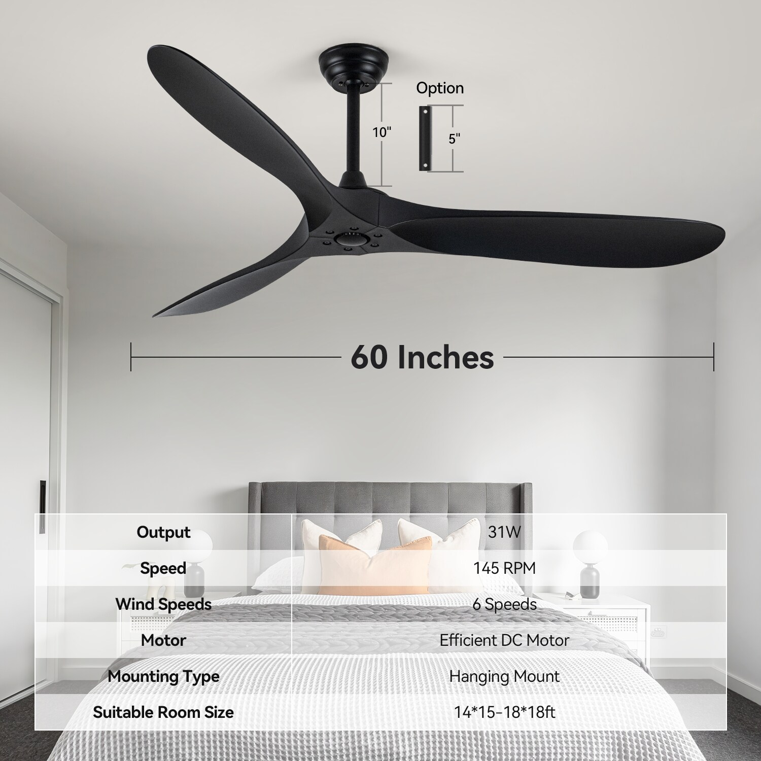 Yardreeze ZSFHXDCF16BK0407 Ceiling-Fans - View #7