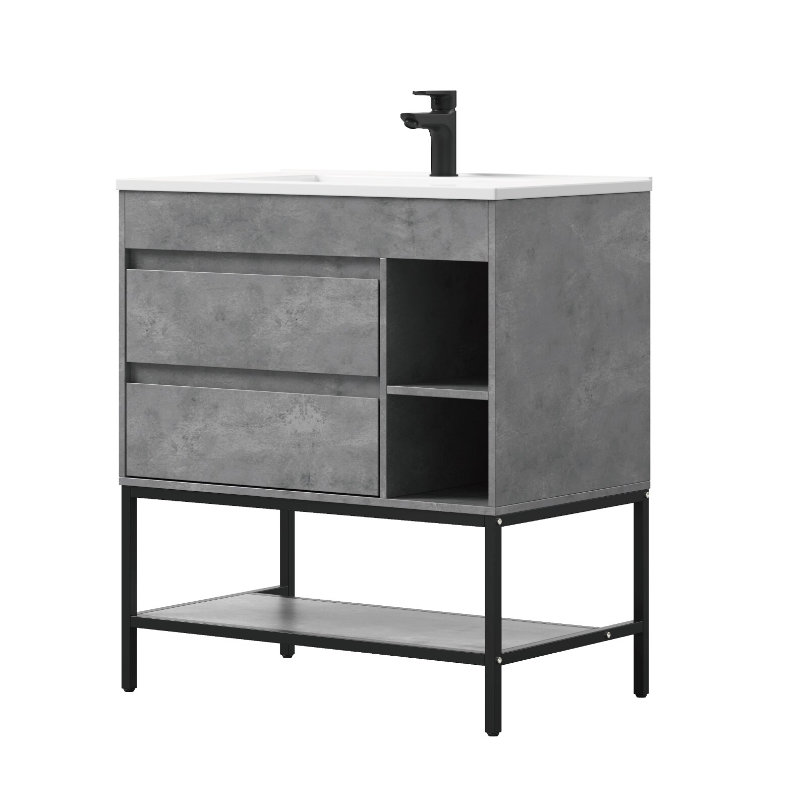 DELUXE LIVING V24006-31GR Bath-Vanity-Combo - View #3