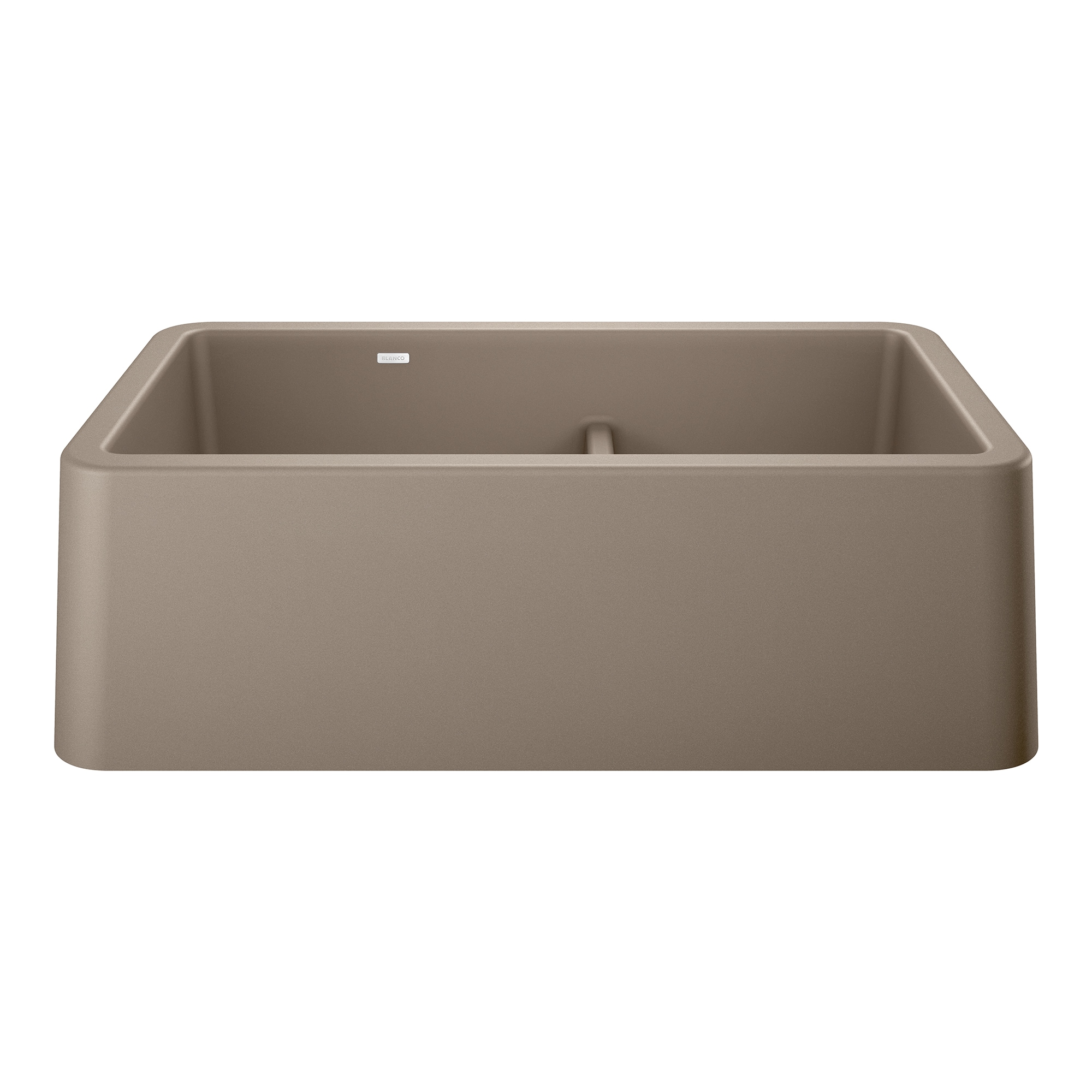 Blanco 402329 Ikon Farmhouse apron front 33-in x 19-in Granite Double offset bowl Kitchen Sink