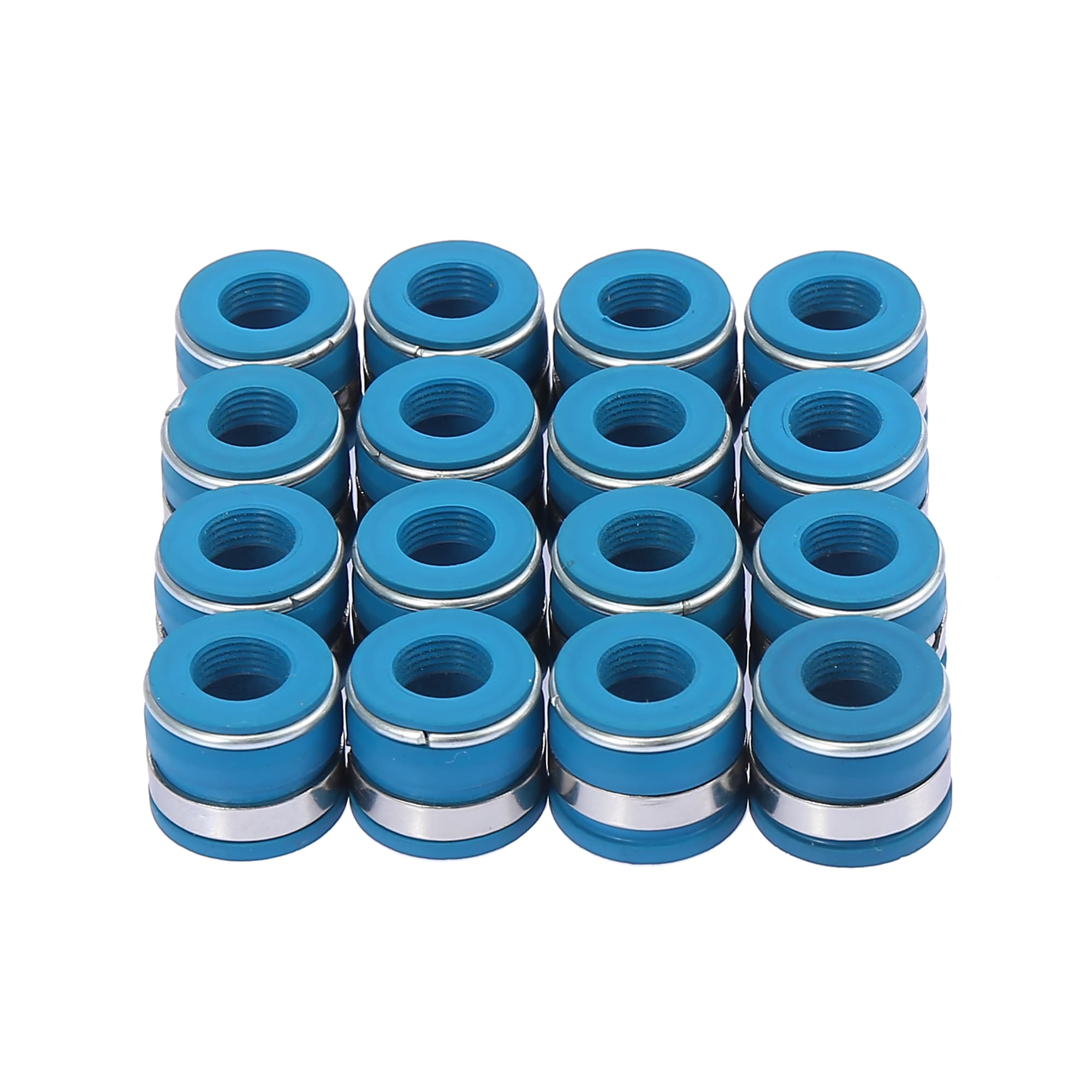 Unique Bargains 16pcs Valve Stem Seals 11/32 Inch Valve Oil Stem for Chevrolet for Ford