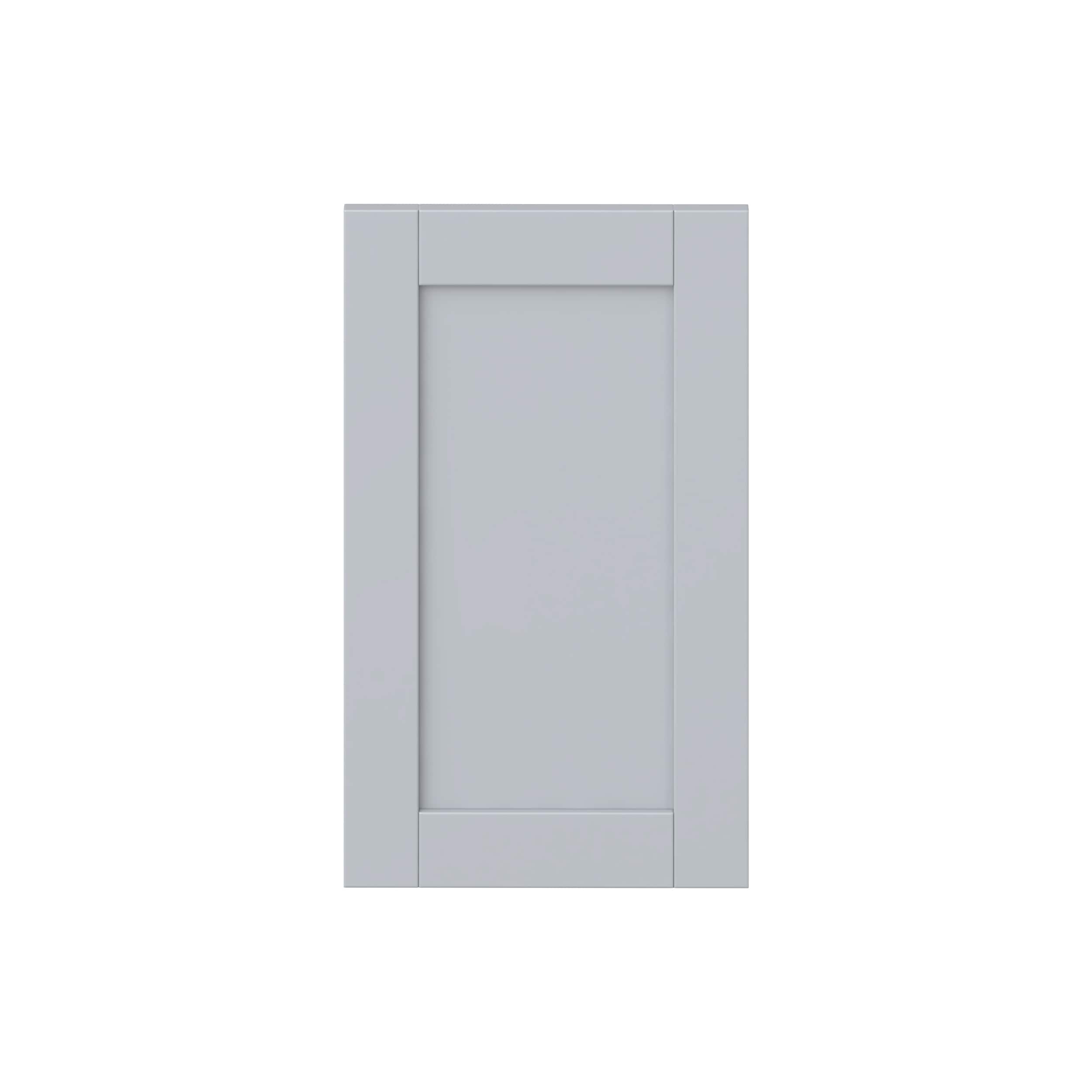 Hugo&Borg DSDR1525-CH Charlesberg 15-in W x 25-in H Light Gray Laminate Shaker Base and wall and pantry cabinet doors (Fits 15-in x 30-in wall box )