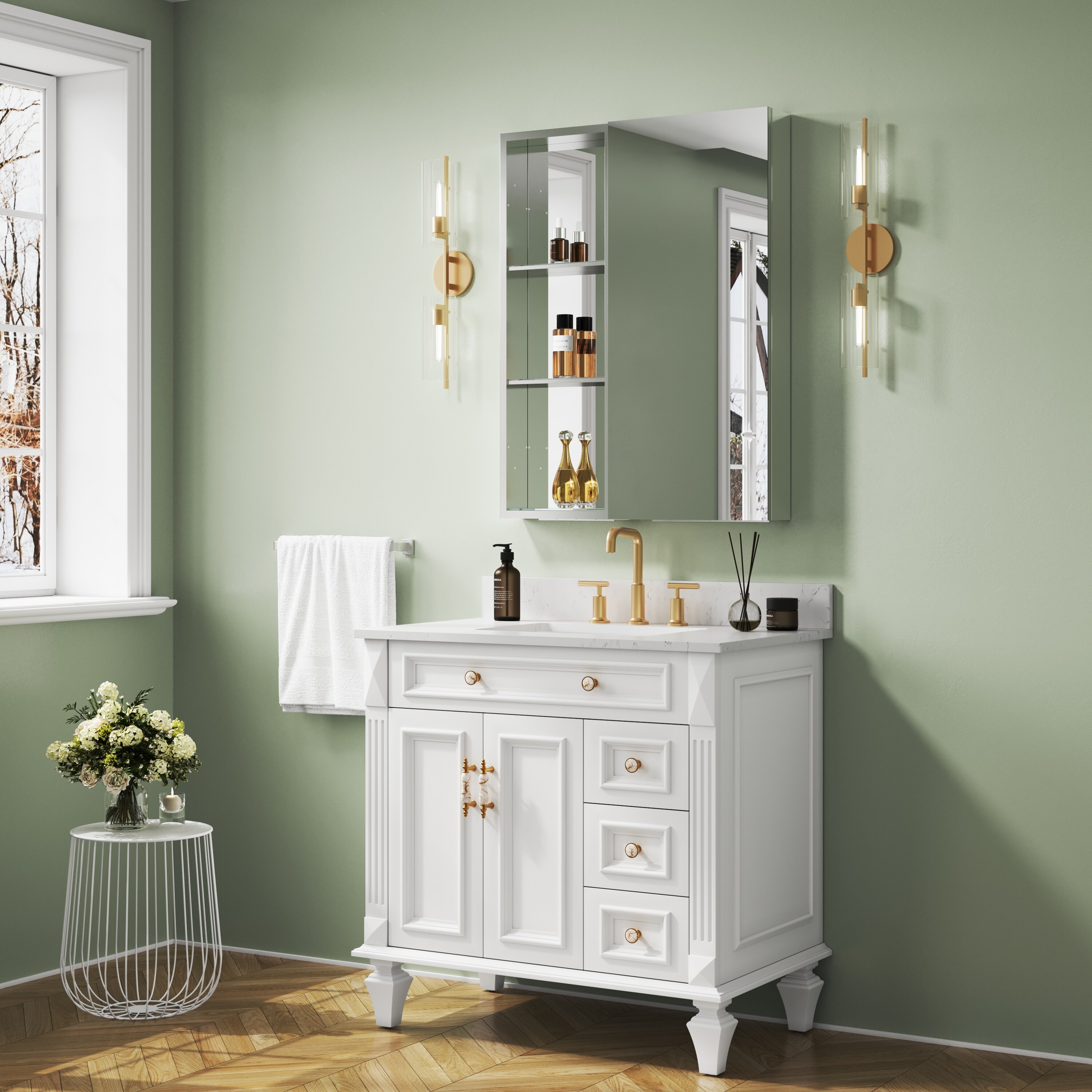 Forclover JV3M-2026L Bathroom-Medicine-Cabinets - View #3