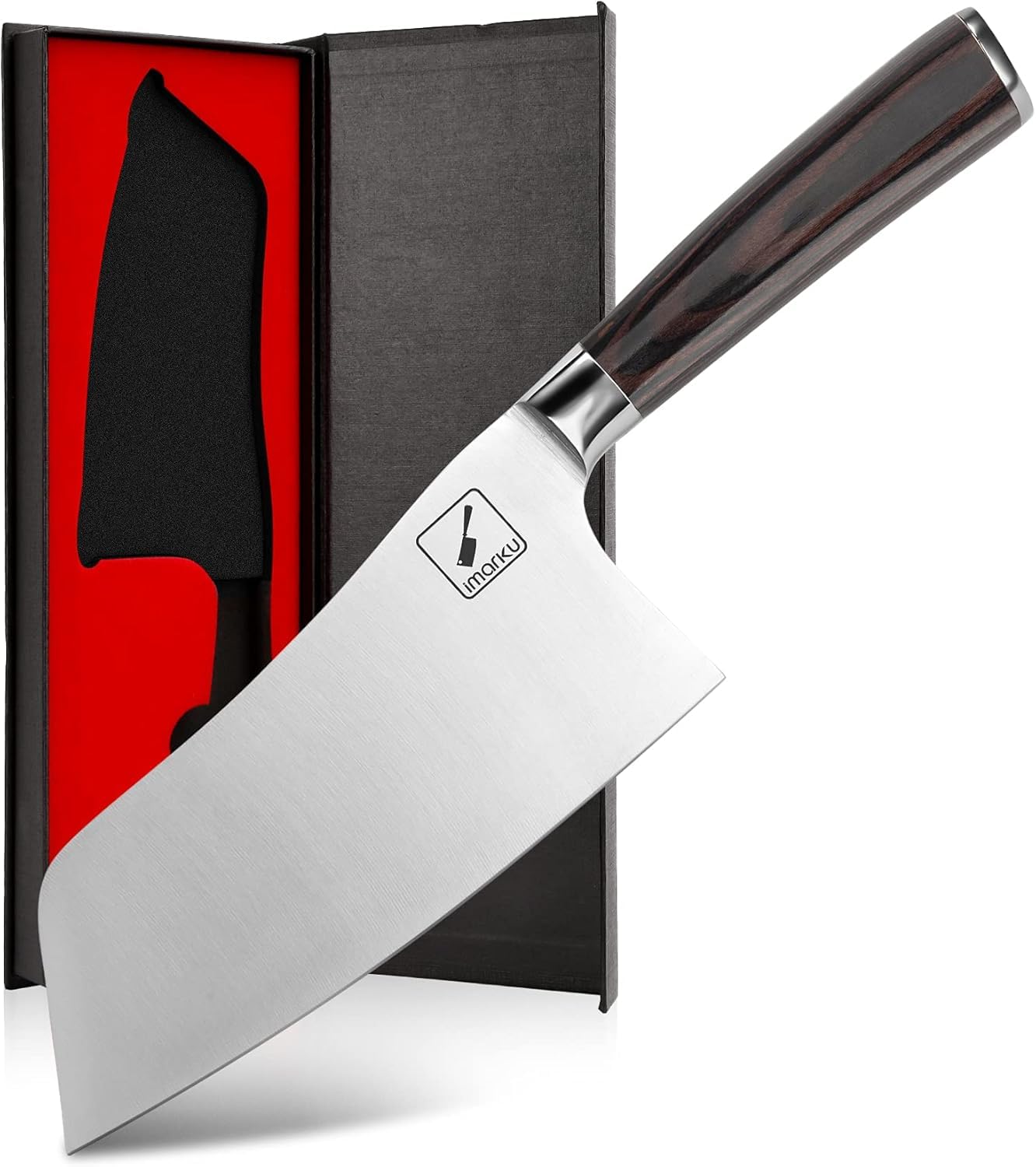 imarku  Kitchen Knif 7 Inch Ultra Sharp Butcher Knife Japanese SUS440A Stainless Steel Cleaver Knif Ergonomic Handle