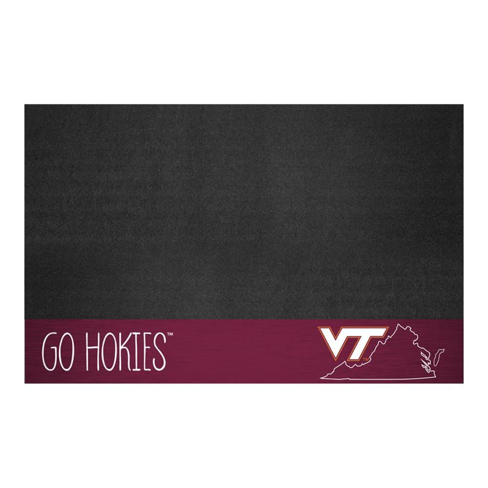 FANMATS 21238 Virginia Tech Hokies Southern Style Grill Mat Black Vinyl Rectangular Grill Mat