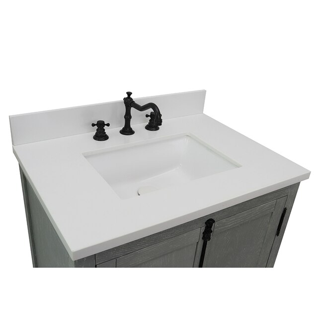 Bellaterra Home LV0100-GYA Single Vanity- Cab only 30-in Gray Ash Bellaterra Home LV0100-GYA Single Vanity- Cab only 30-in Gray Ash