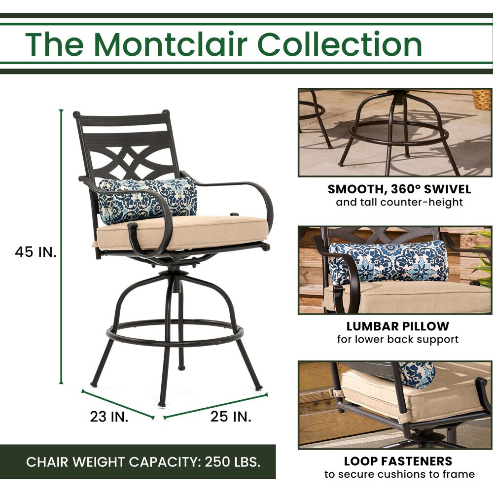 Hanover MCLRDN5PCBR-SU-T Patio-Dining-Sets - View #3