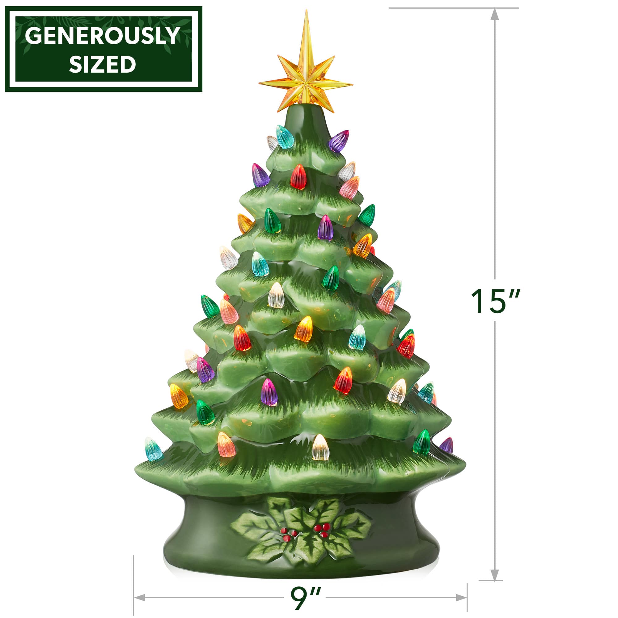 Casafield SZN-TR-915-GRN Artificial-Christmas-Trees - View #3