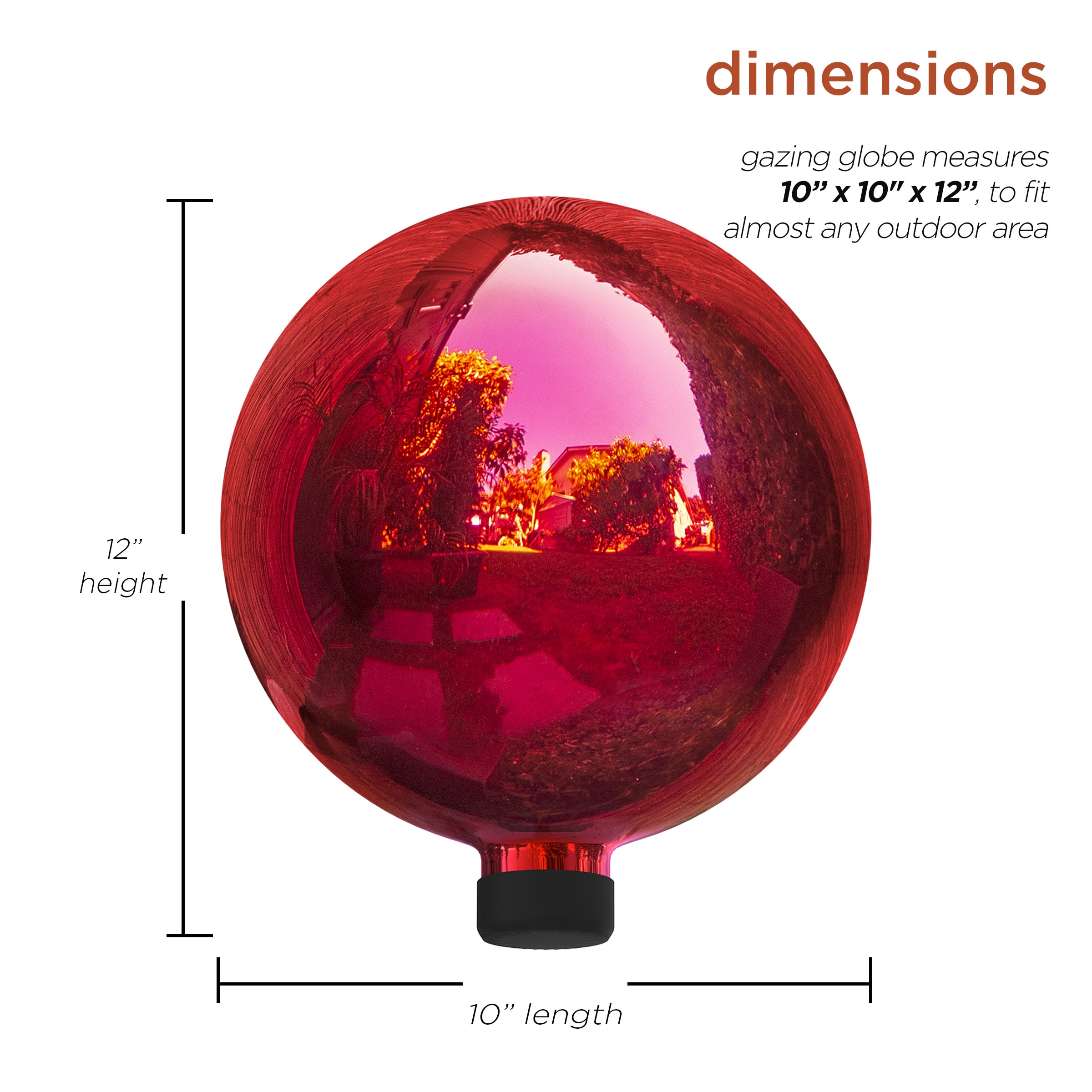 Large Red Ball Hanging Blown Glass Ornaments, Glaskugeln Float