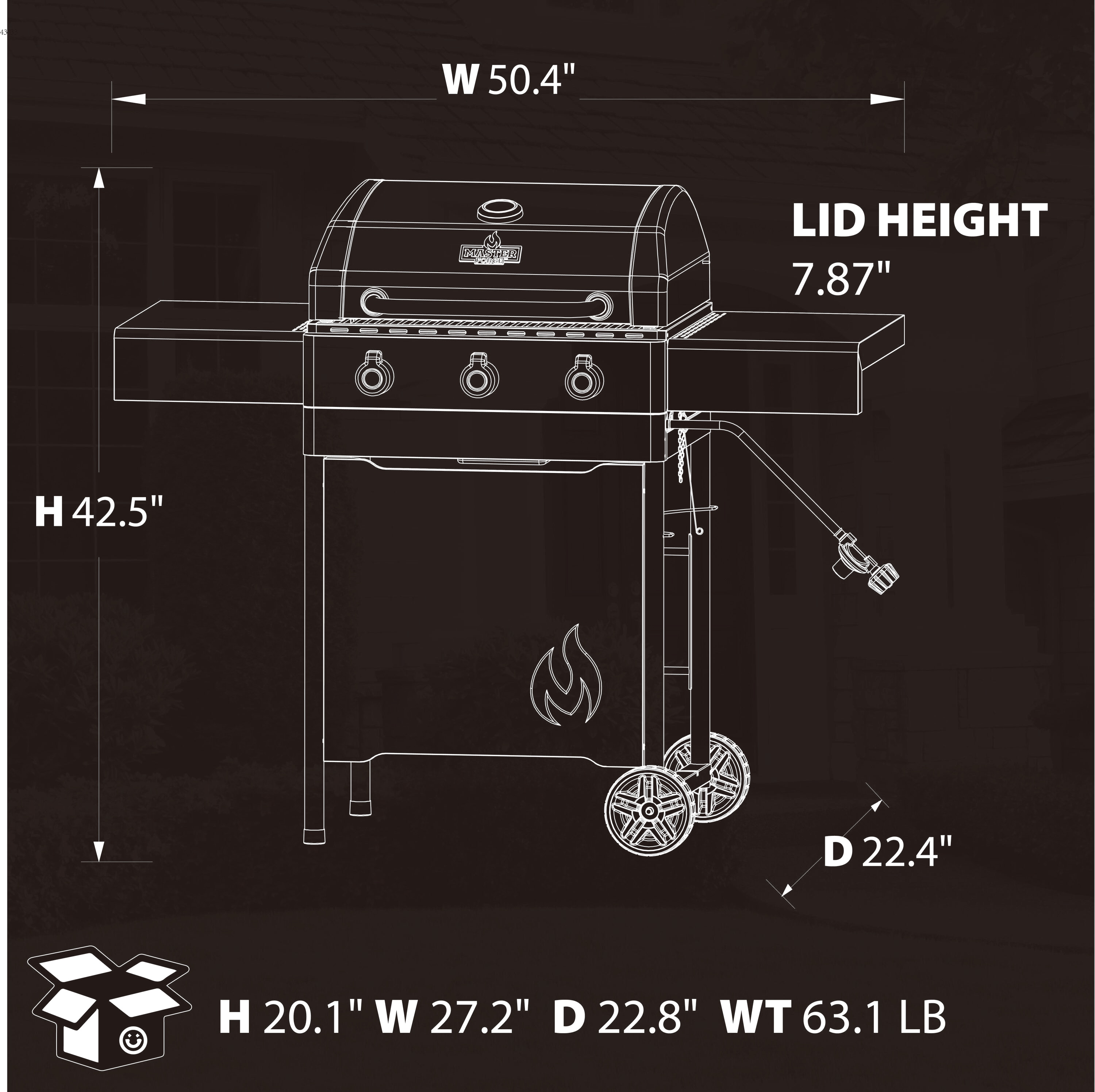 Master Forge GBC23032LE Gas-Grill - View #15
