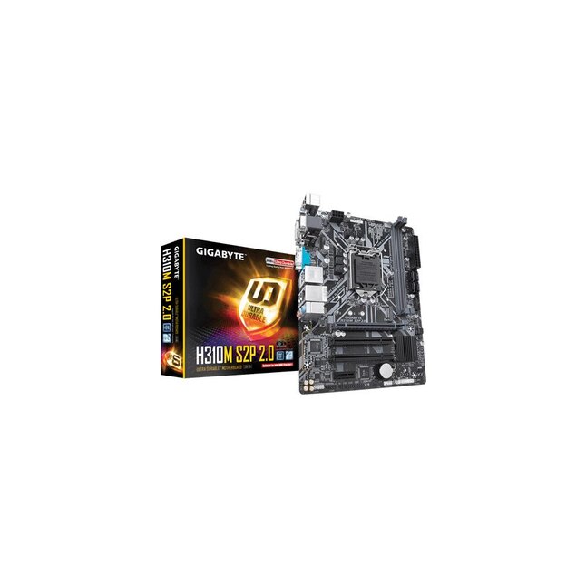 loop Justice Seaport GIGABYTE Gigabyte H310M S2P 2.0 Ultra Durable Motherboard with 8118 Gaming  LAN, PCIe Gen2 x2 M.2 and HDMI 1.4 Graphics Card at Lowes.com