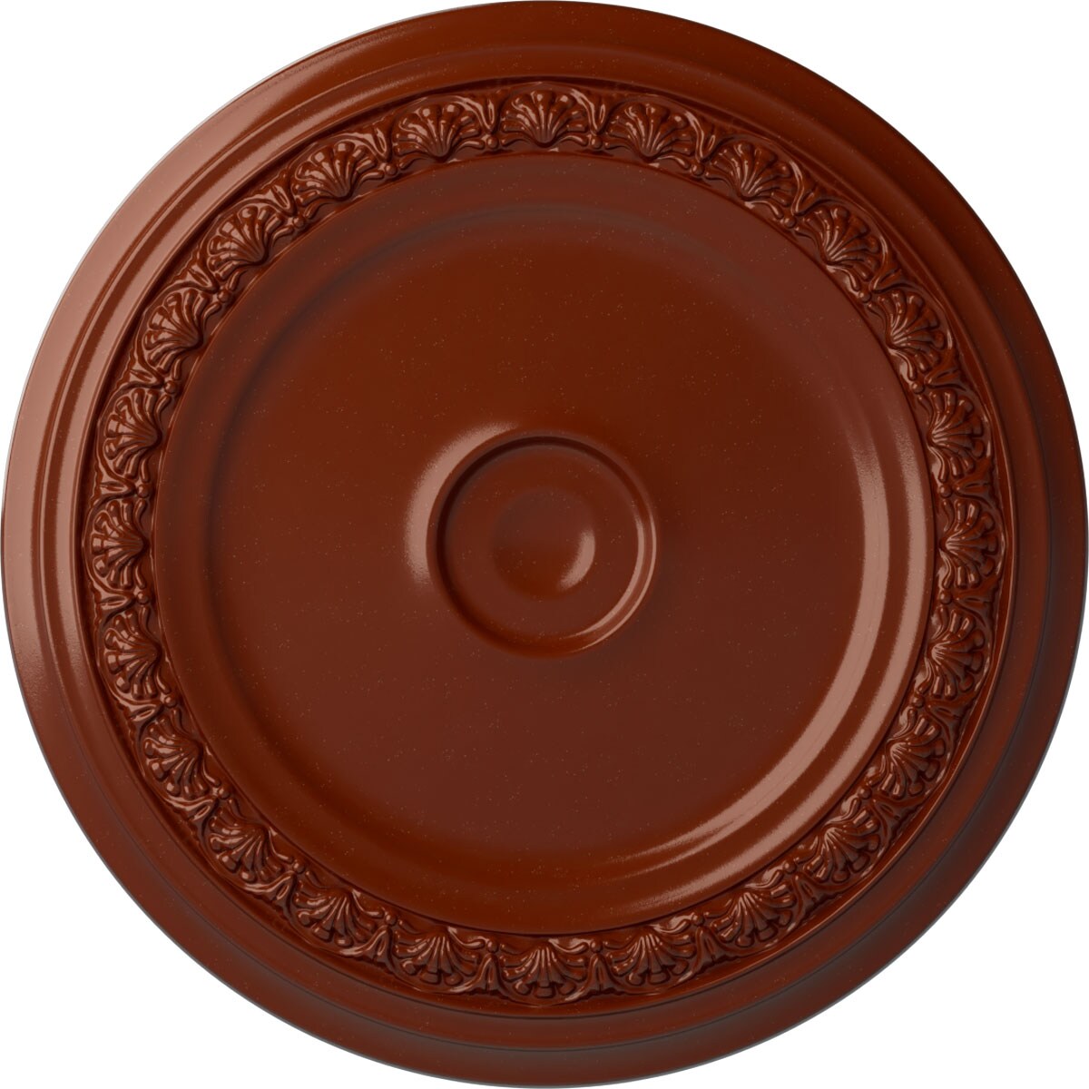 Ekena Millwork CM31CAFIF Carlsbad 31.125-in W x 31.125-in L Painted Firebrick Polyurethane Whole Ceiling Medallion