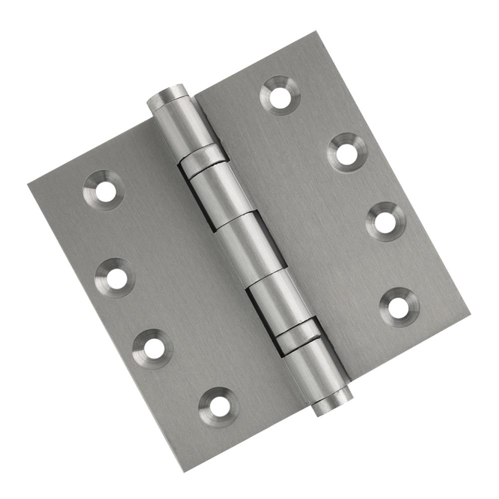 EMBASSY 4040BBUS15F-1 4-in H Square Satin Nickel (US15) Mortise Interior/Exterior Door Hinge