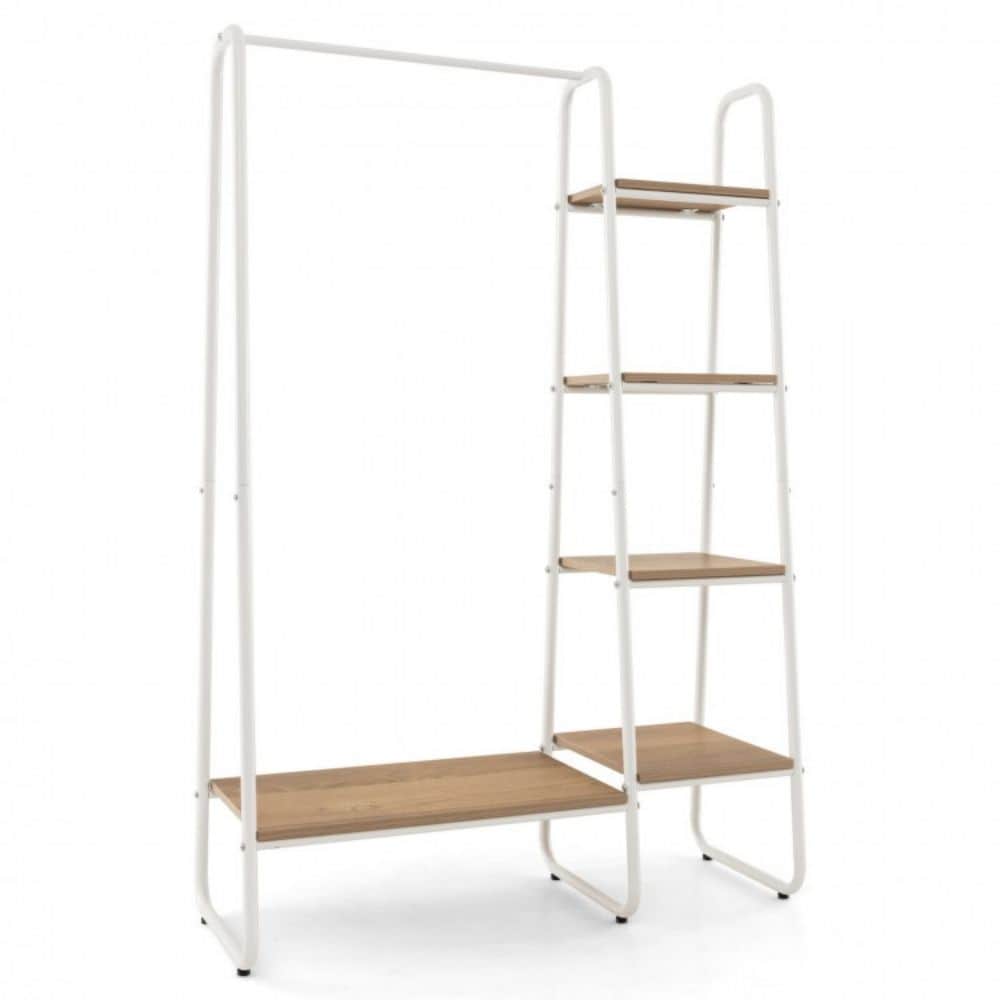 LIVIZA INS-66162WH Brown Steel Clothing rack