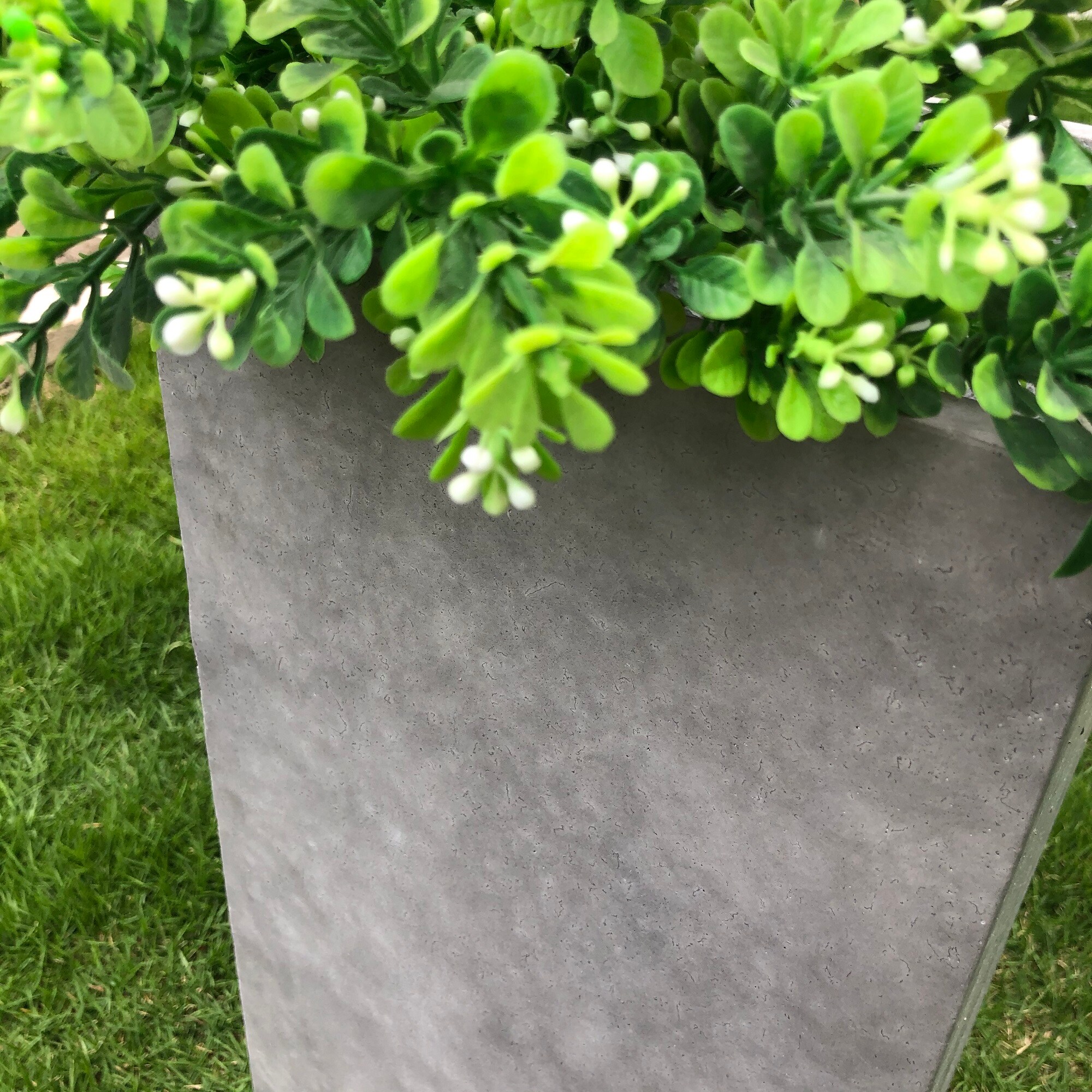 KANTE Square 9-in W x 20-in H Gray Concrete Contemporary/Modern Indoor ...