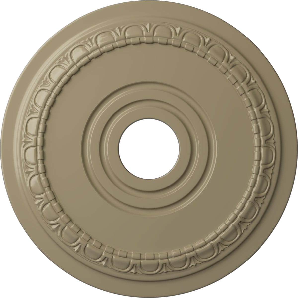 Ekena Millwork CM17MUGDF Munich 17.5-in W x 17.5-in L Painted Gobi Desert Polyurethane Whole Ceiling Medallion