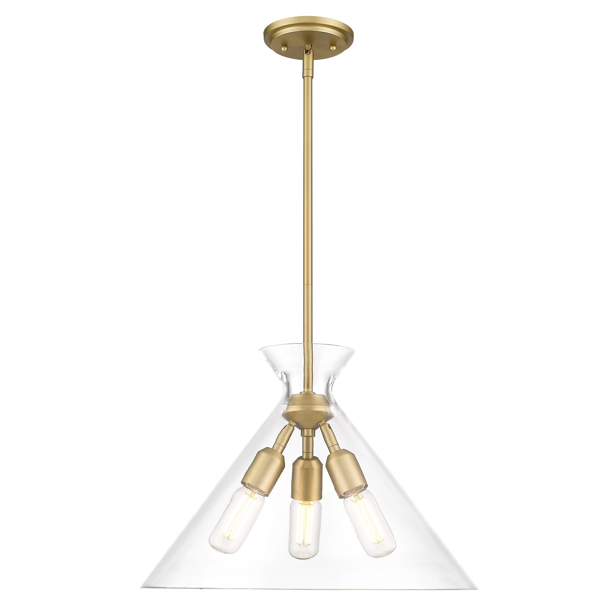 Golden Lighting 0511-3P BCB-CLR Pendant-Lights - View #2