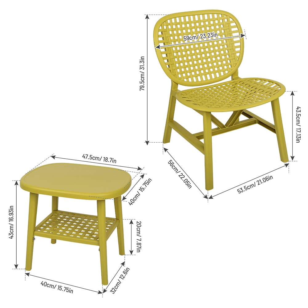 Topcraft PJTC04YL Patio-Conversation-Sets - View #9