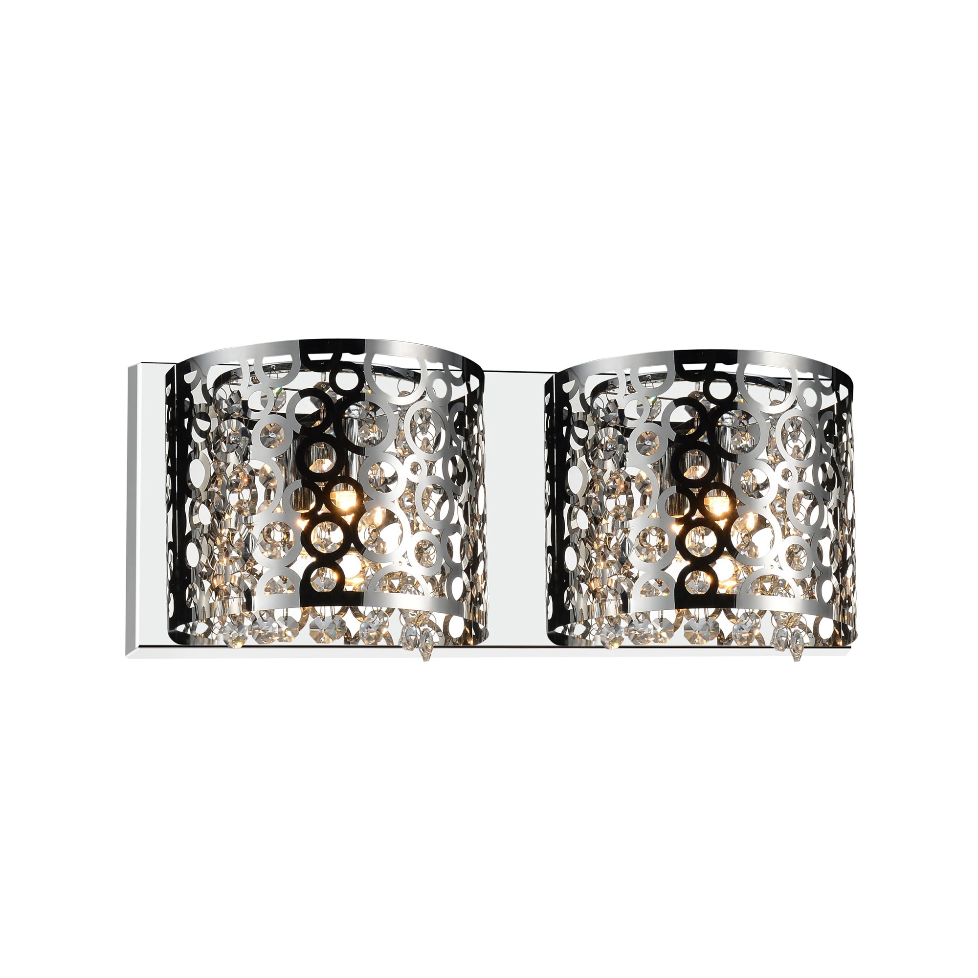 CWI Lighting 5536W16ST-R-2 Bubbles 16-Inches 2 -Light Chrome Modern/contemporary Vanity light