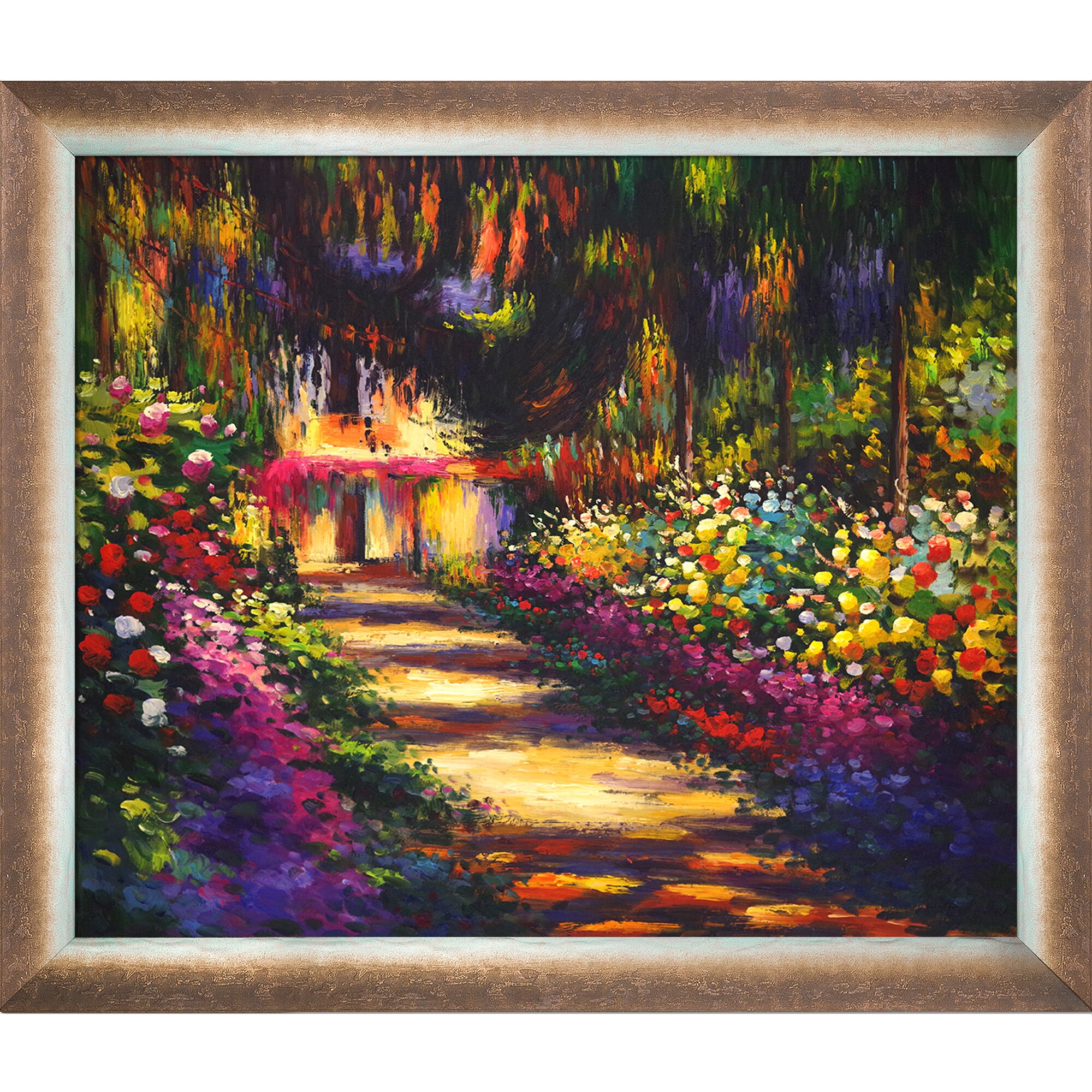 Pathway in monet's garden at giverny Wall Art at Lowes.com
