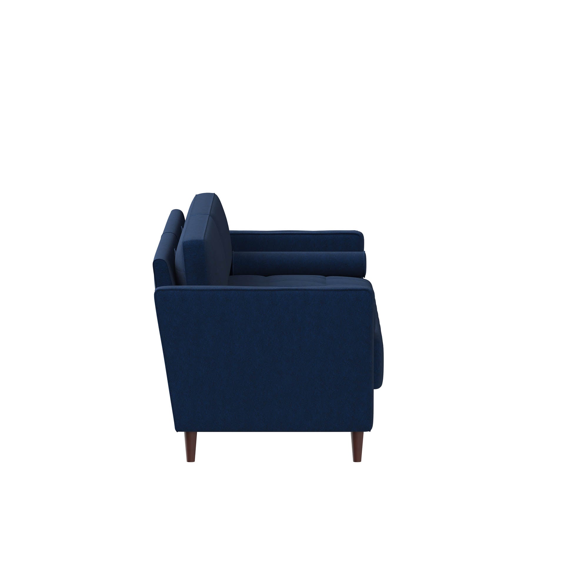 Lifestyle Solutions 75.6-in Casual Navy Blue Polyester/Blend 3-seater ...